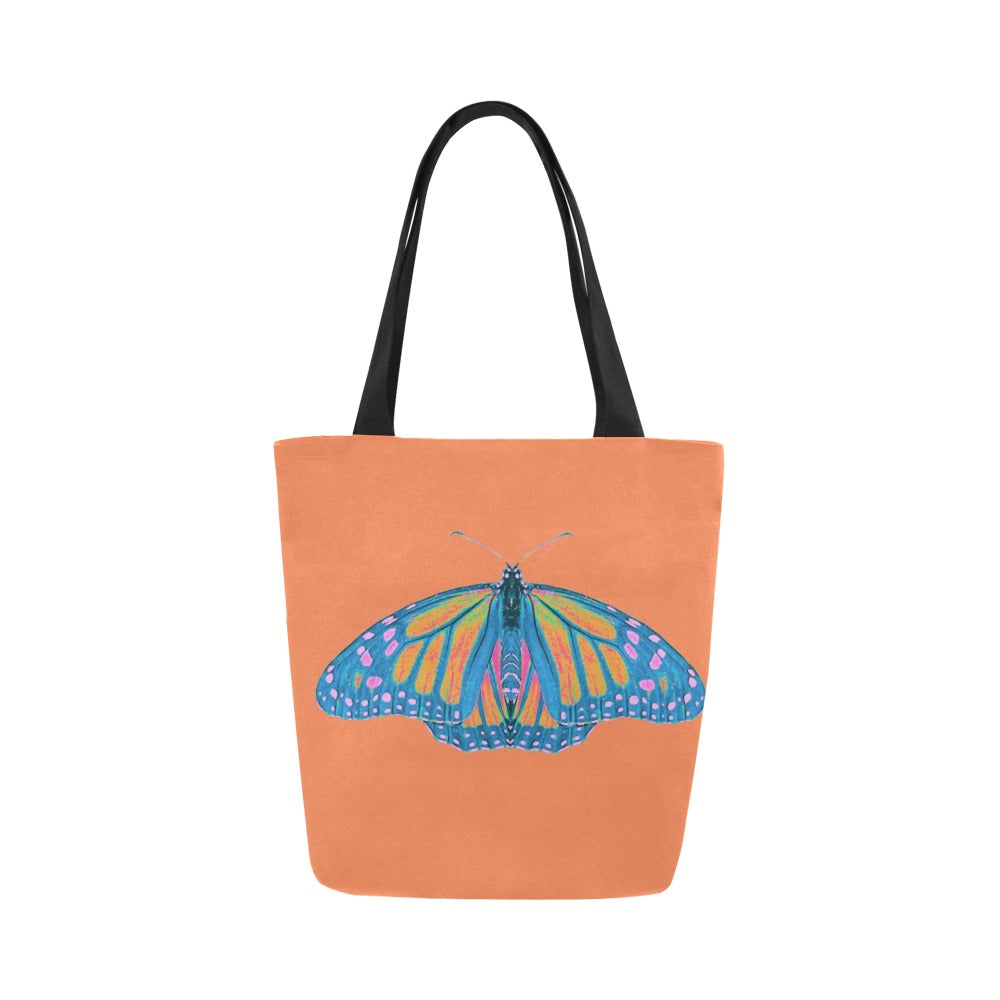 Premium All Print Canvas Tote Bag- Thermal Monarch Butterfly