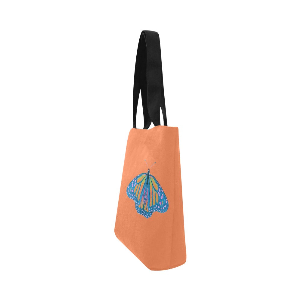 Canvas Tote Bag All Over Print - Thermal Monarch Butterfly