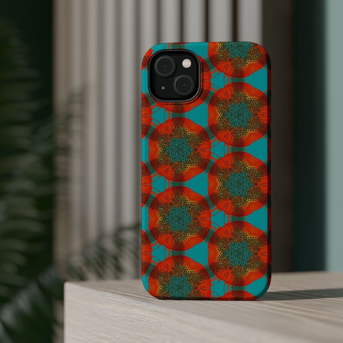 Magnetic iPhone Case - Papaya Water Color