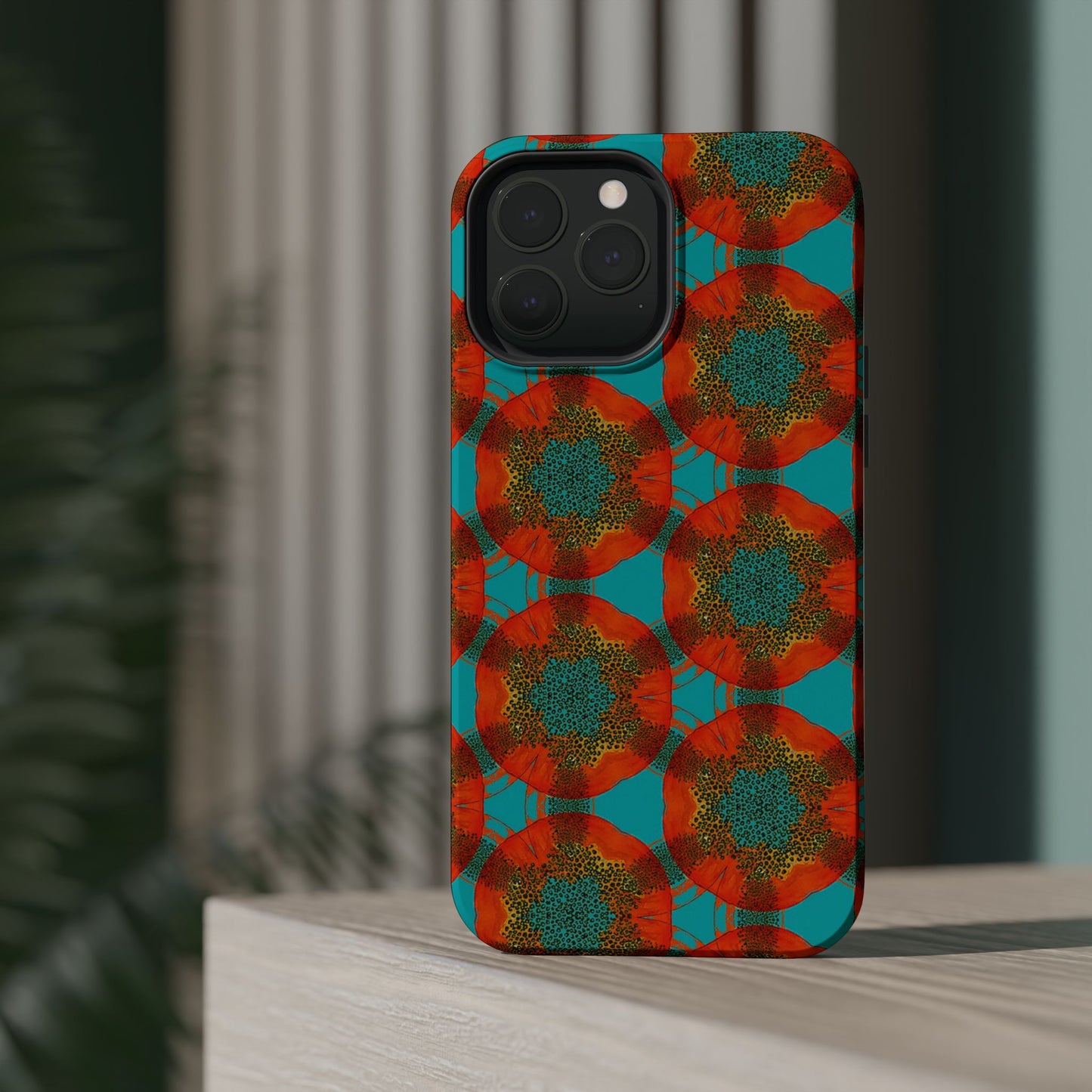 Magnetic iPhone Case - Papaya Water Color