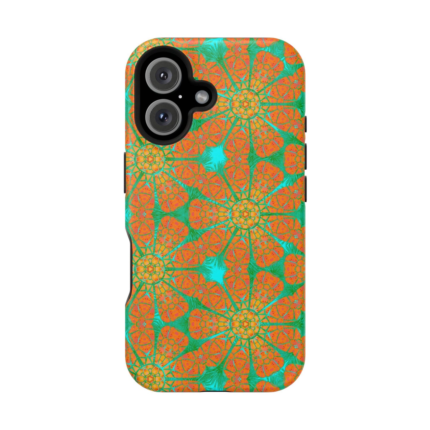 Magnetic iPhone Case - Cracked Batik Eye Flower