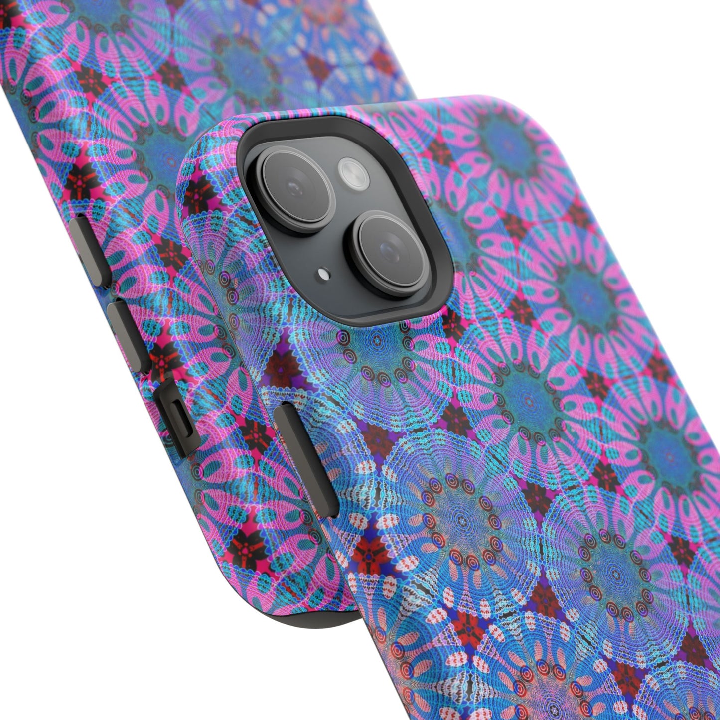 Magnetic iPhone Case - Psychedelic Purple Tapa