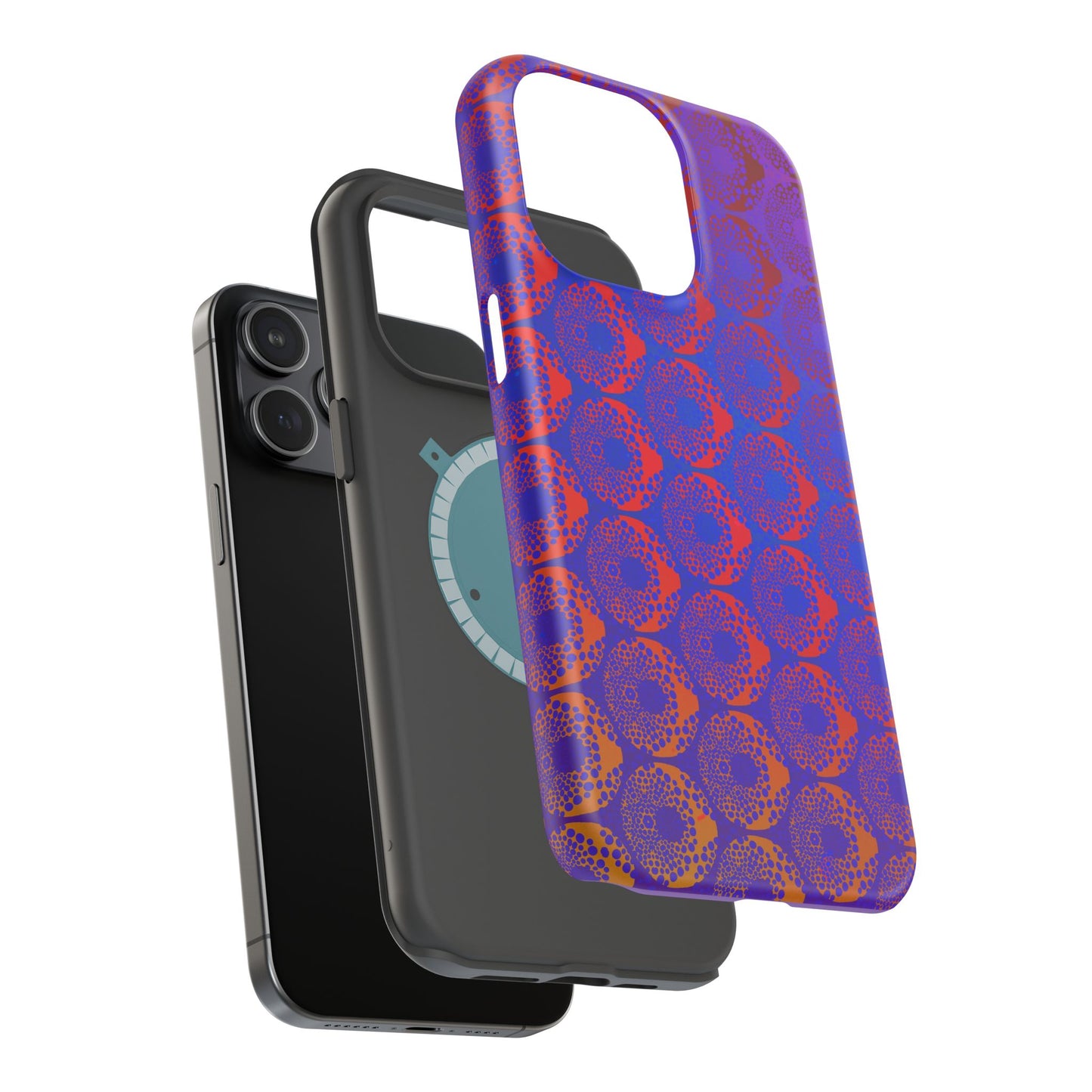 Magnetic iPhone Case - Purple Psychedelic Donut