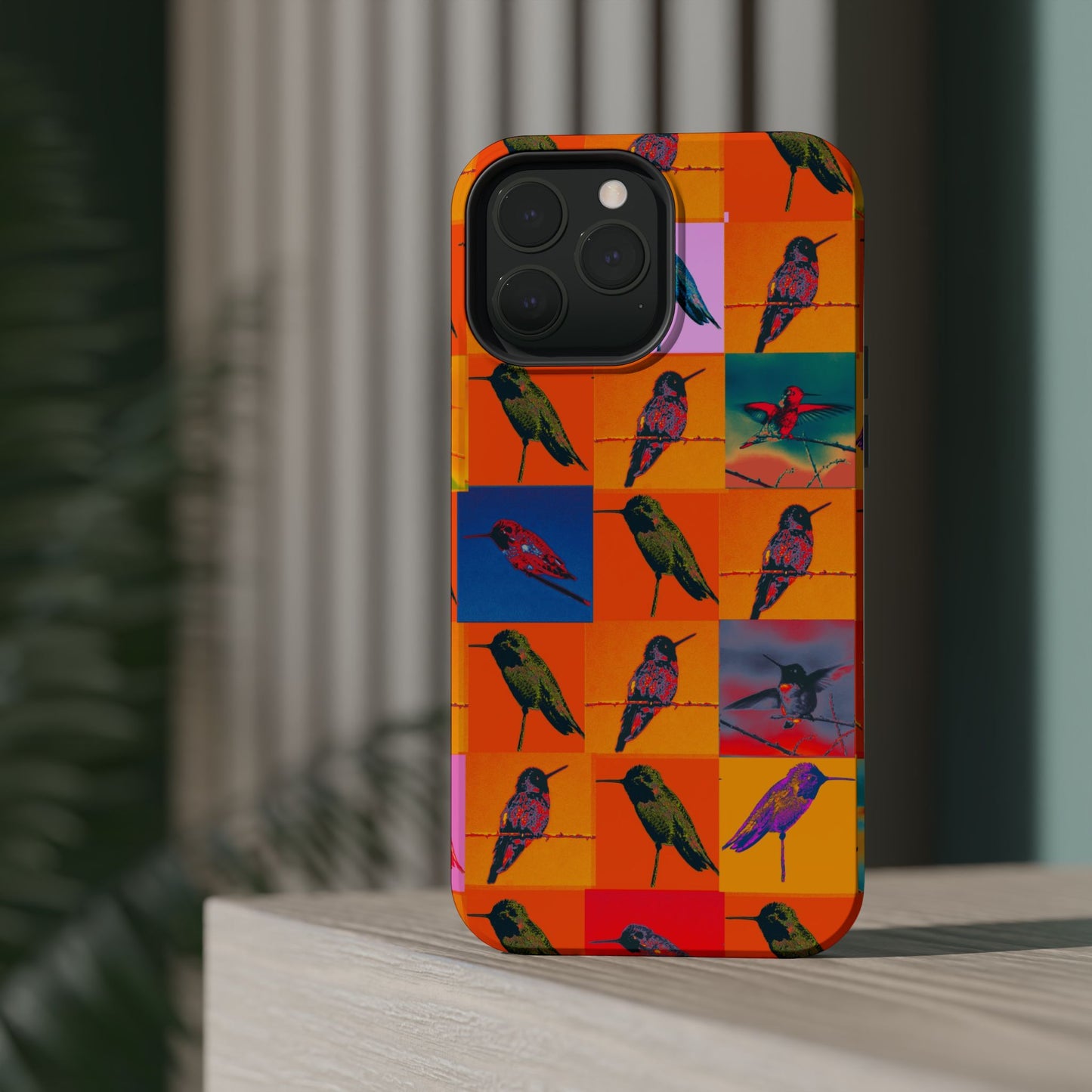 Magnetic iPhone Case - Hummingbird Collage