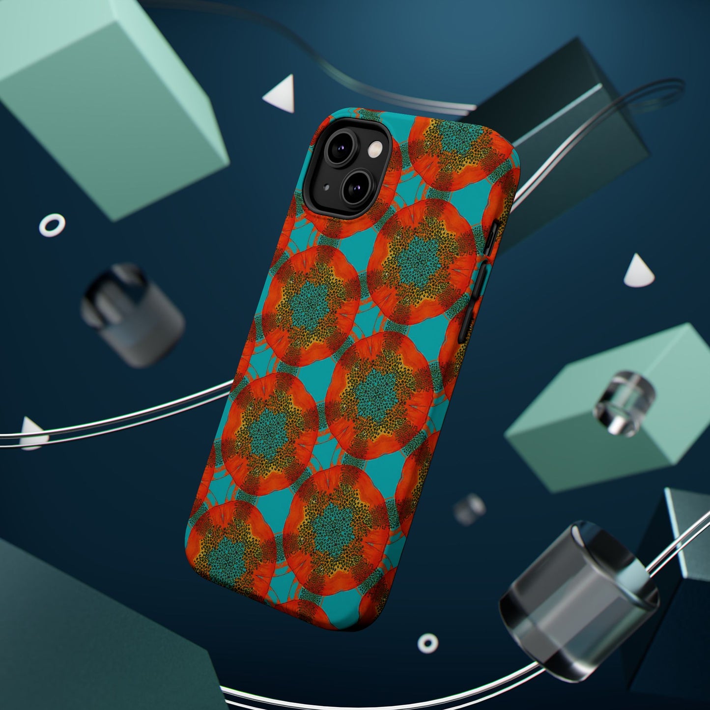 Magnetic iPhone Case - Papaya Water Color