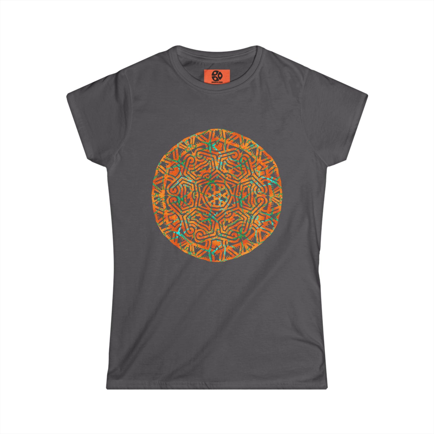 Women's Softstyle Tee - Cracked Mandala