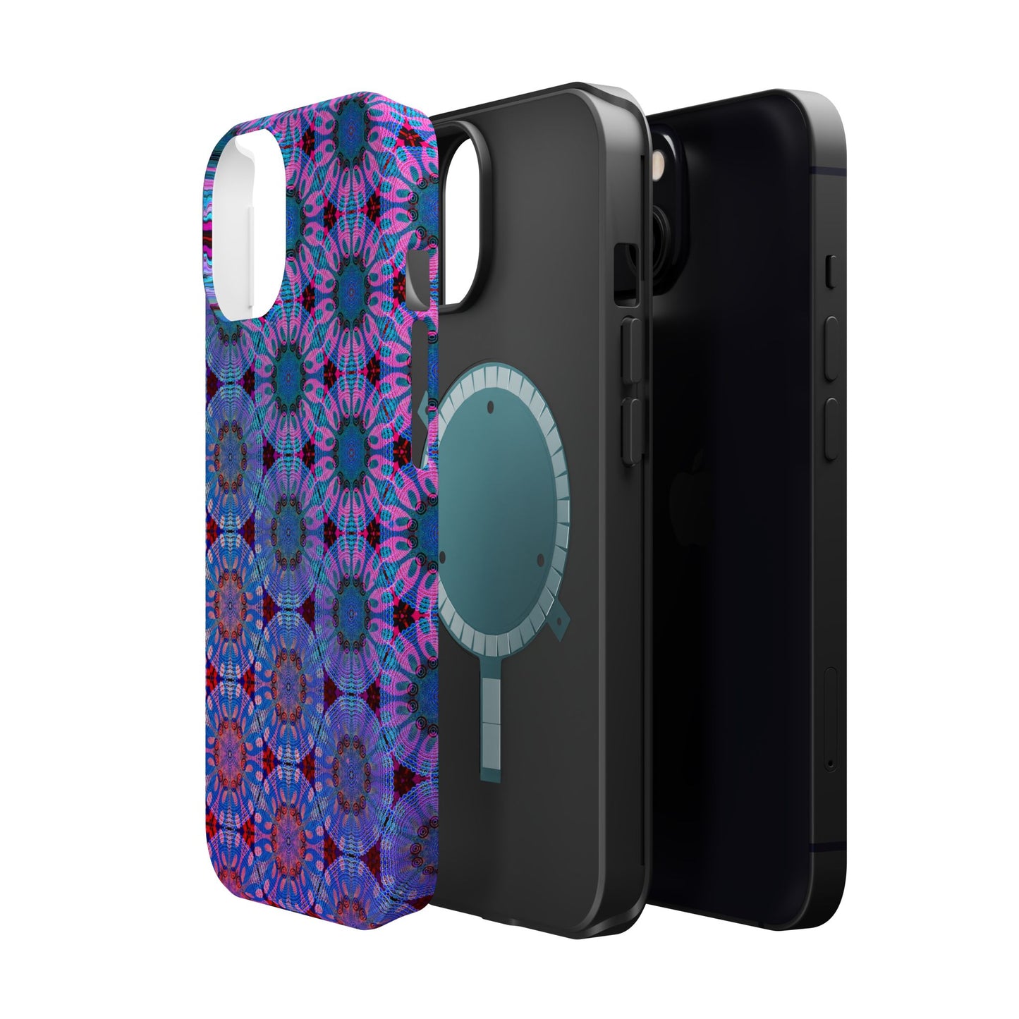 Magnetic iPhone Case - Psychedelic Purple Tapa