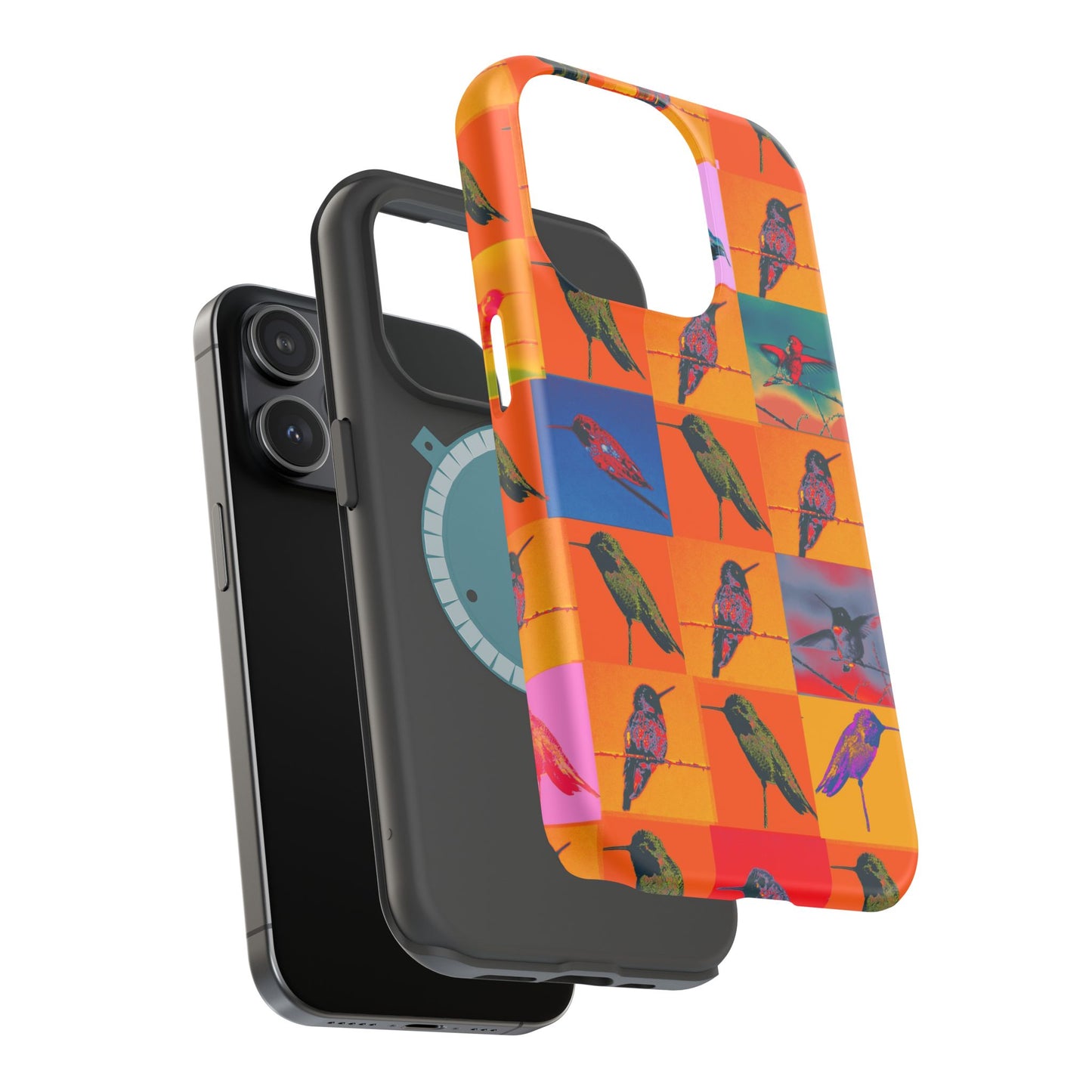 Magnetic iPhone Case - Hummingbird Collage