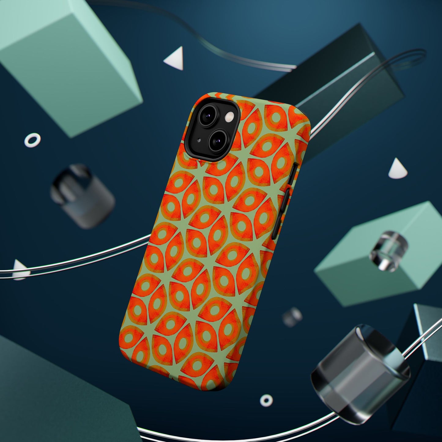 Magnetic iPhone Case - Batik Eyes