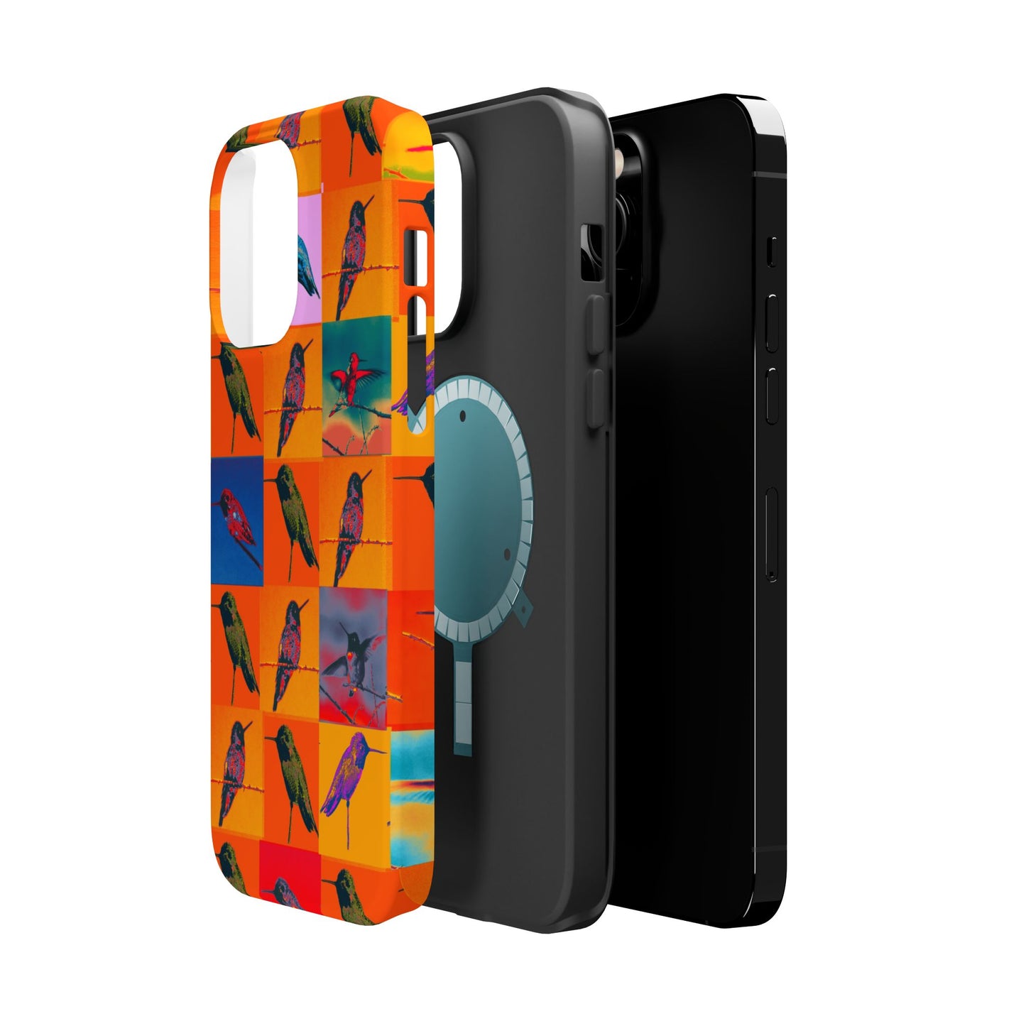 Magnetic iPhone Case - Hummingbird Collage