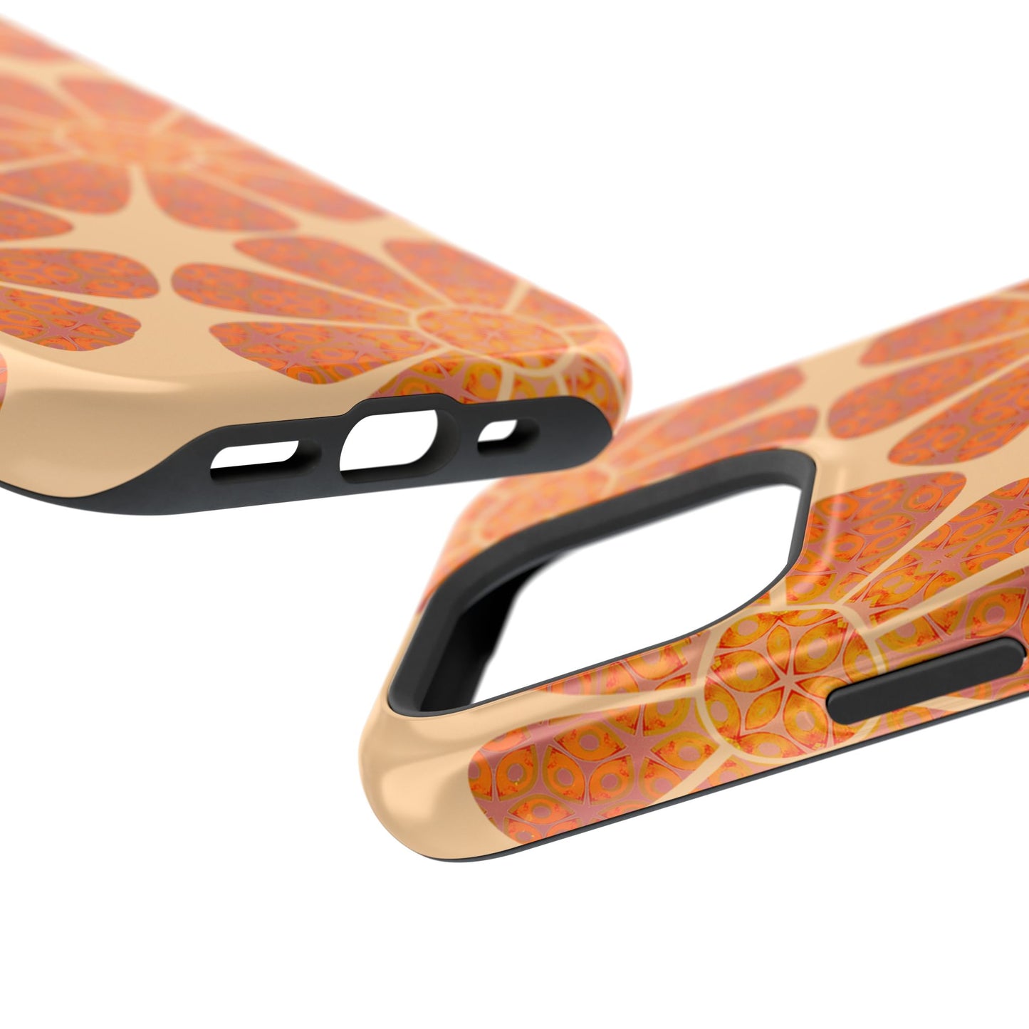 Magnetic iPhone Case - Batik Eyes Flower Pattern