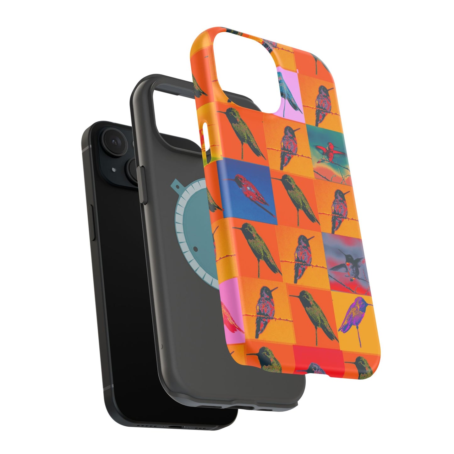 Magnetic iPhone Case - Hummingbird Collage