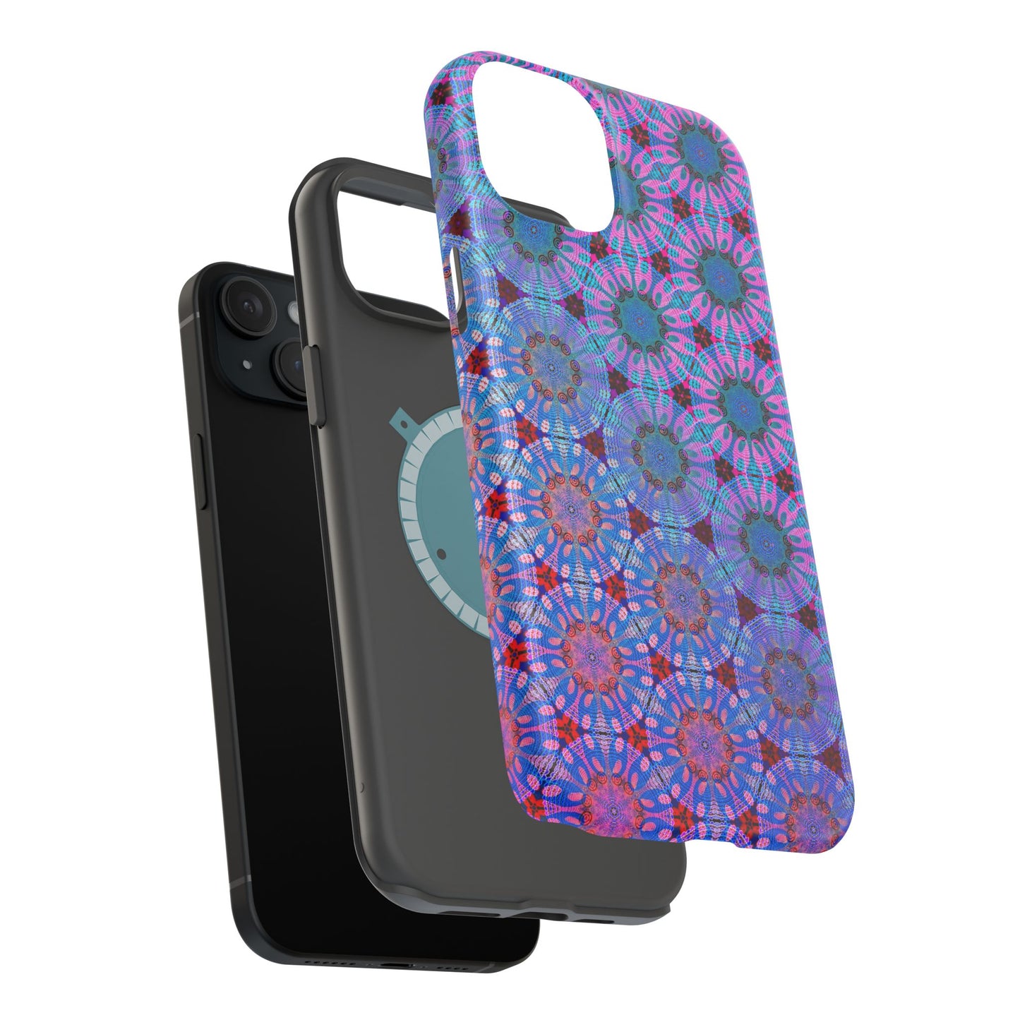 Magnetic iPhone Case - Psychedelic Purple Tapa