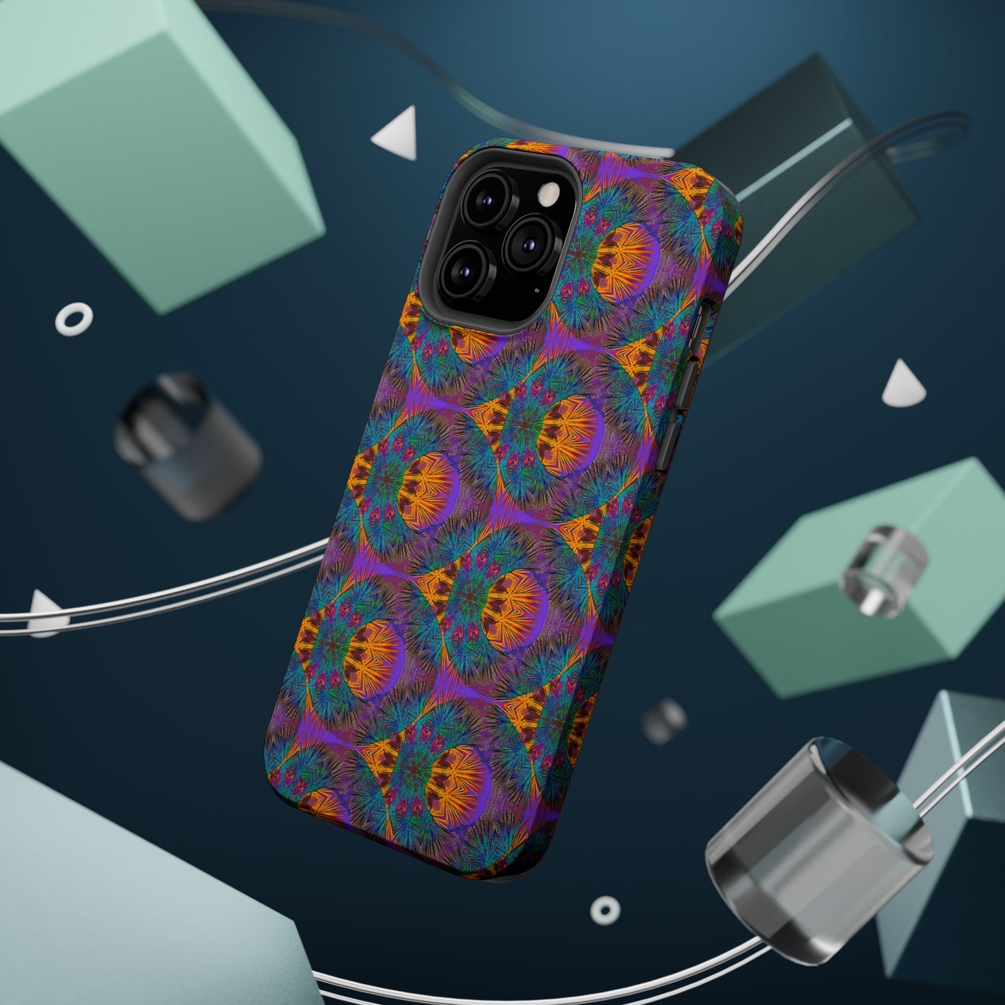 Magnetic iPhone Case - Fuzzy Donut Flower