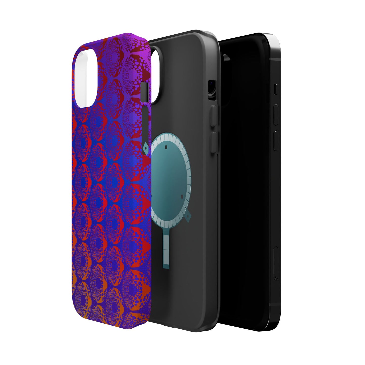 Magnetic iPhone Case - Purple Psychedelic Donut