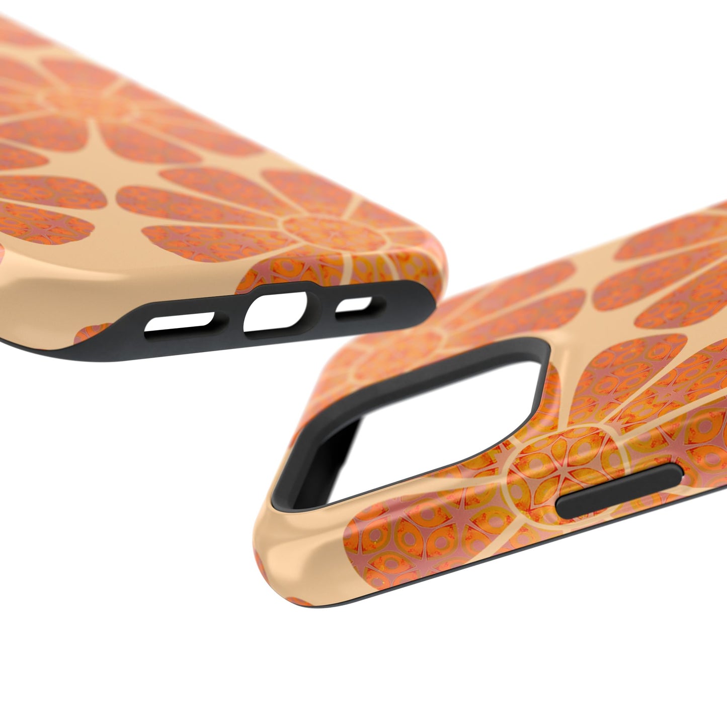 Magnetic iPhone Case - Batik Eyes Flower Pattern