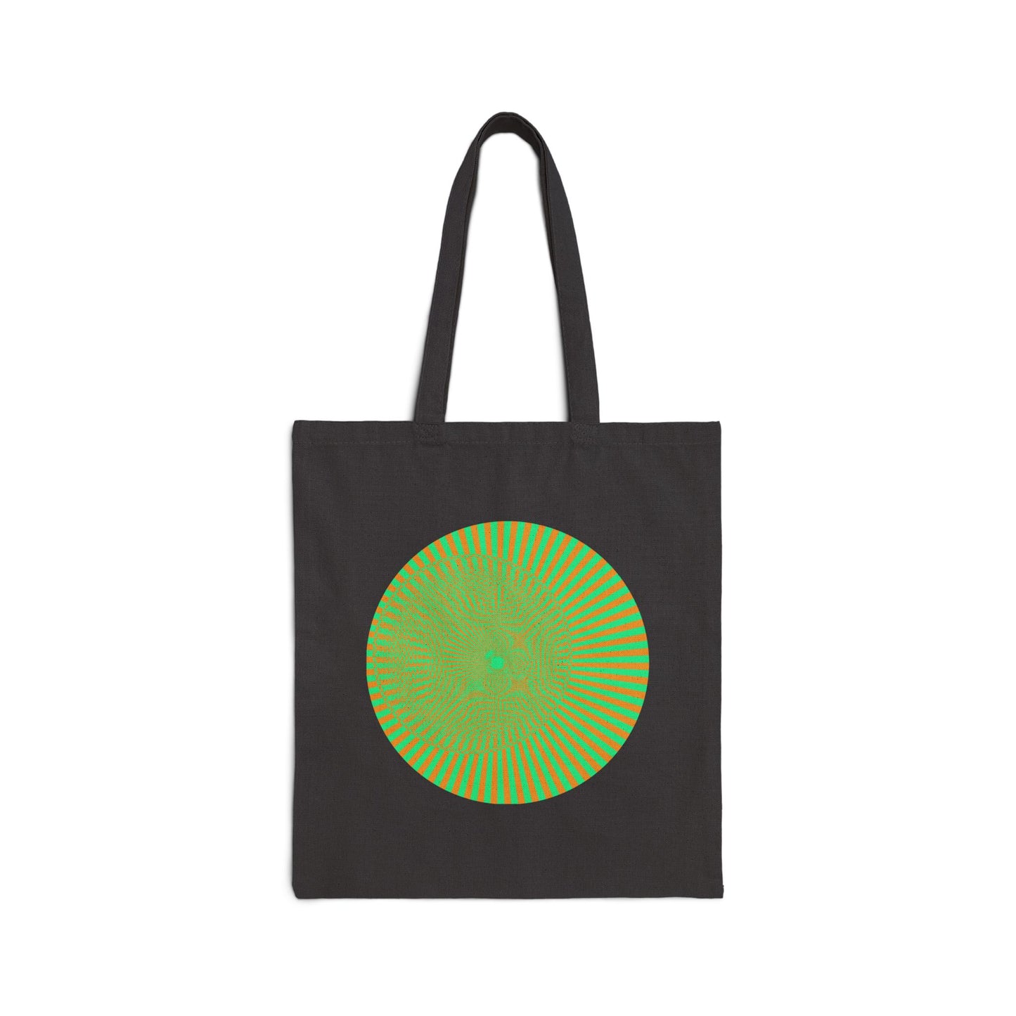 Cotton Canvas Tote Bag - Psychedelic Sun Eye