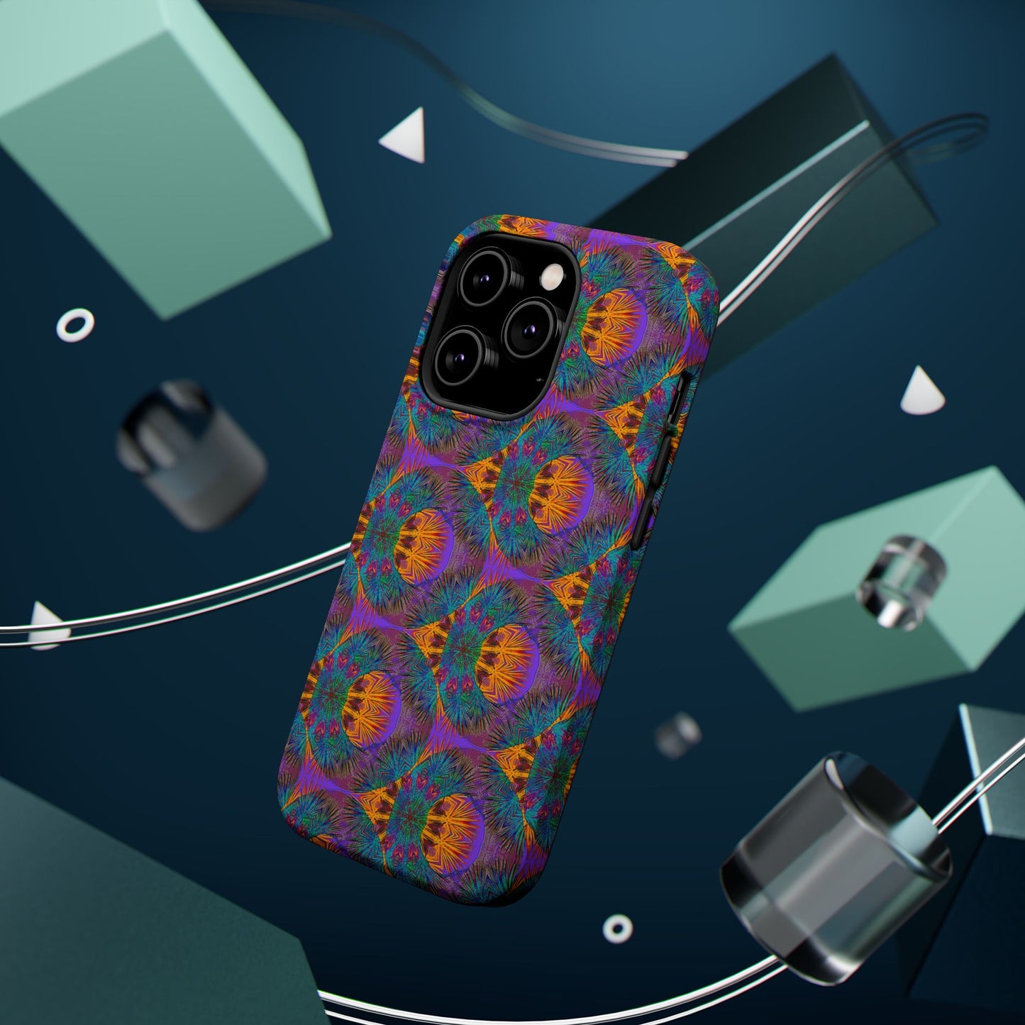 Magnetic iPhone Case - Fuzzy Donut Flower