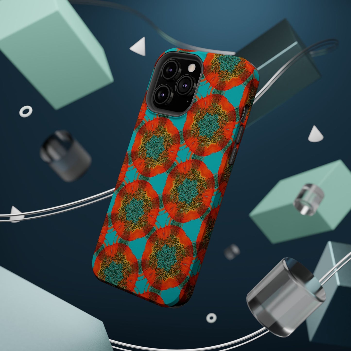 Magnetic iPhone Case - Papaya Water Color