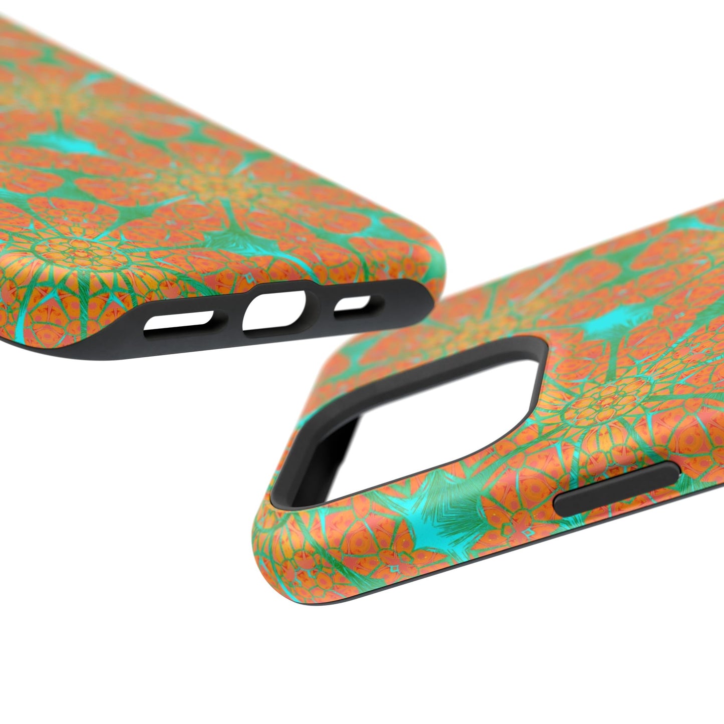 Magnetic iPhone Case - Cracked Batik Eye Flower