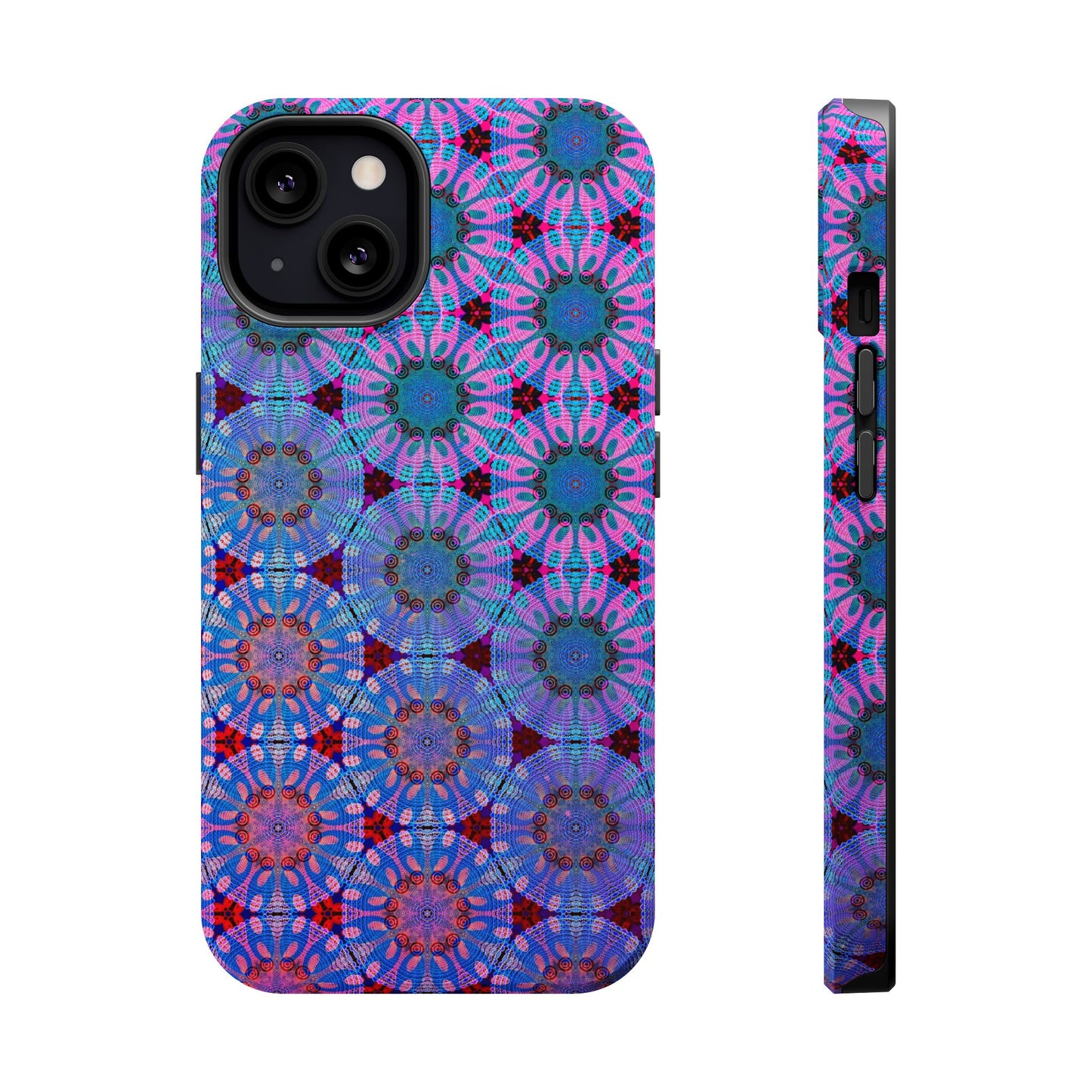 Magnetic iPhone Case - Psychedelic Purple Tapa