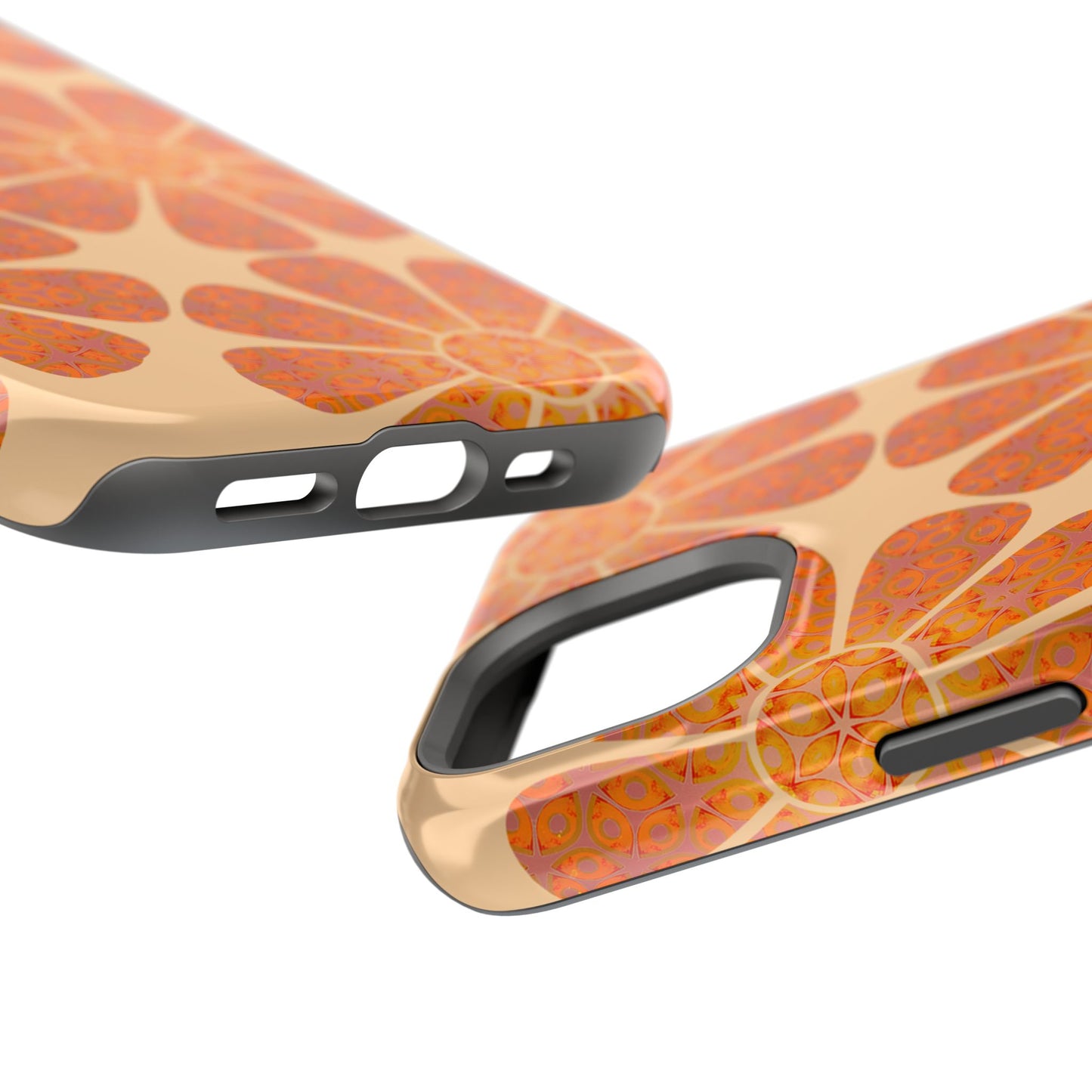 Magnetic iPhone Case - Batik Eyes Flower Pattern
