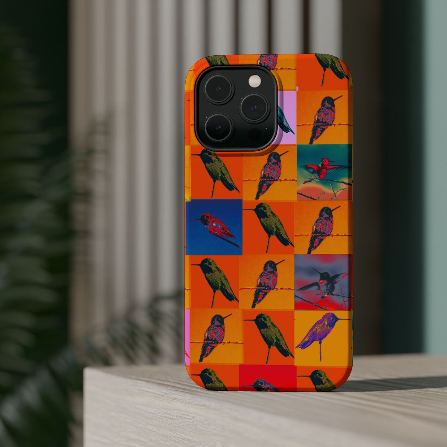 Magnetic iPhone Case - Hummingbird Collage