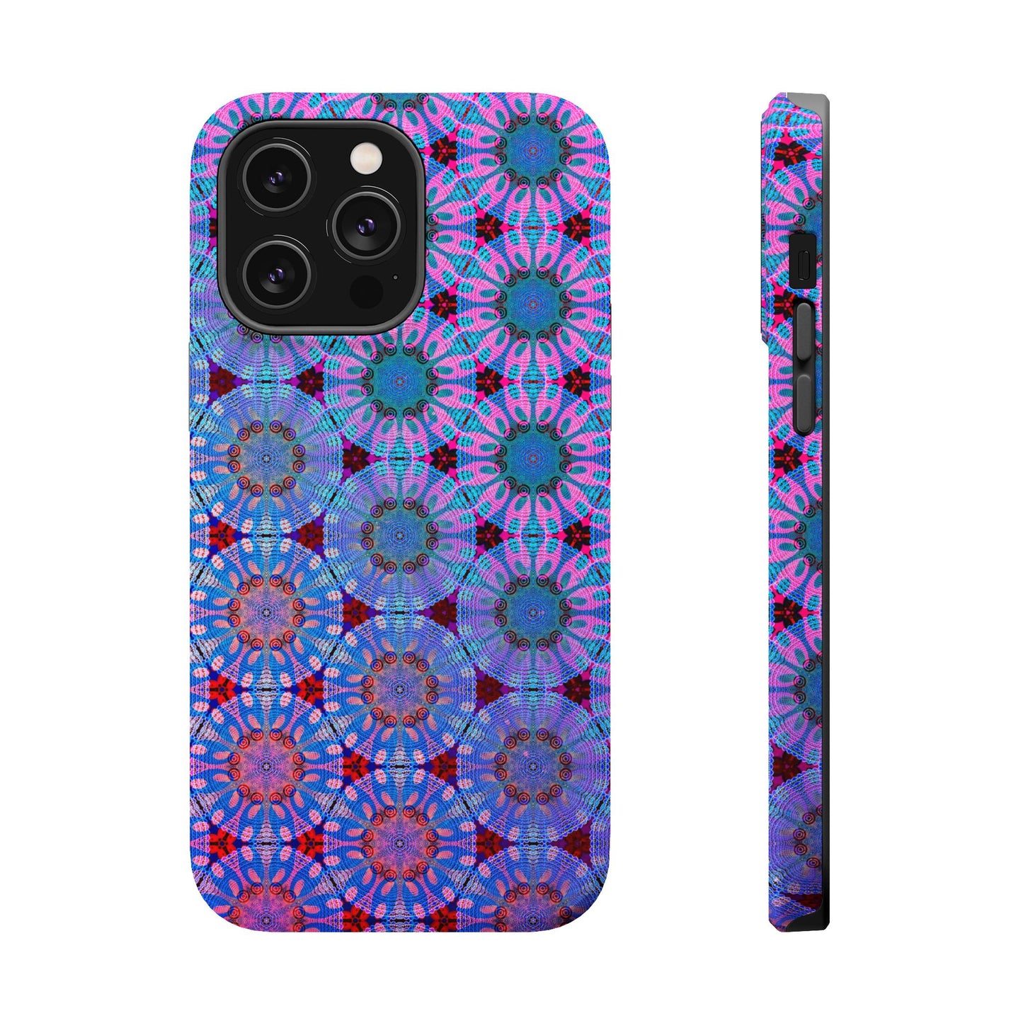 Magnetic iPhone Case - Psychedelic Purple Tapa