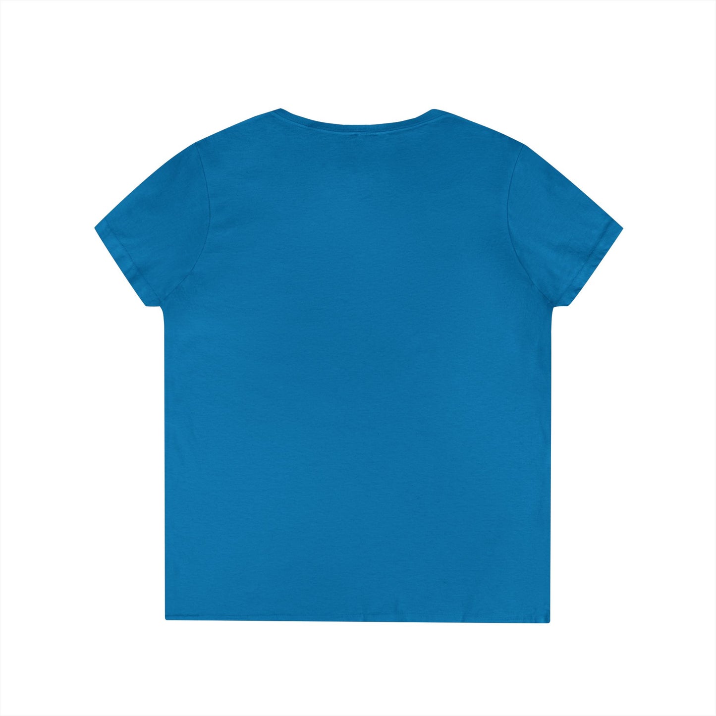 Ladies' V-Neck T-Shirt _ Cracked Batik Mandala