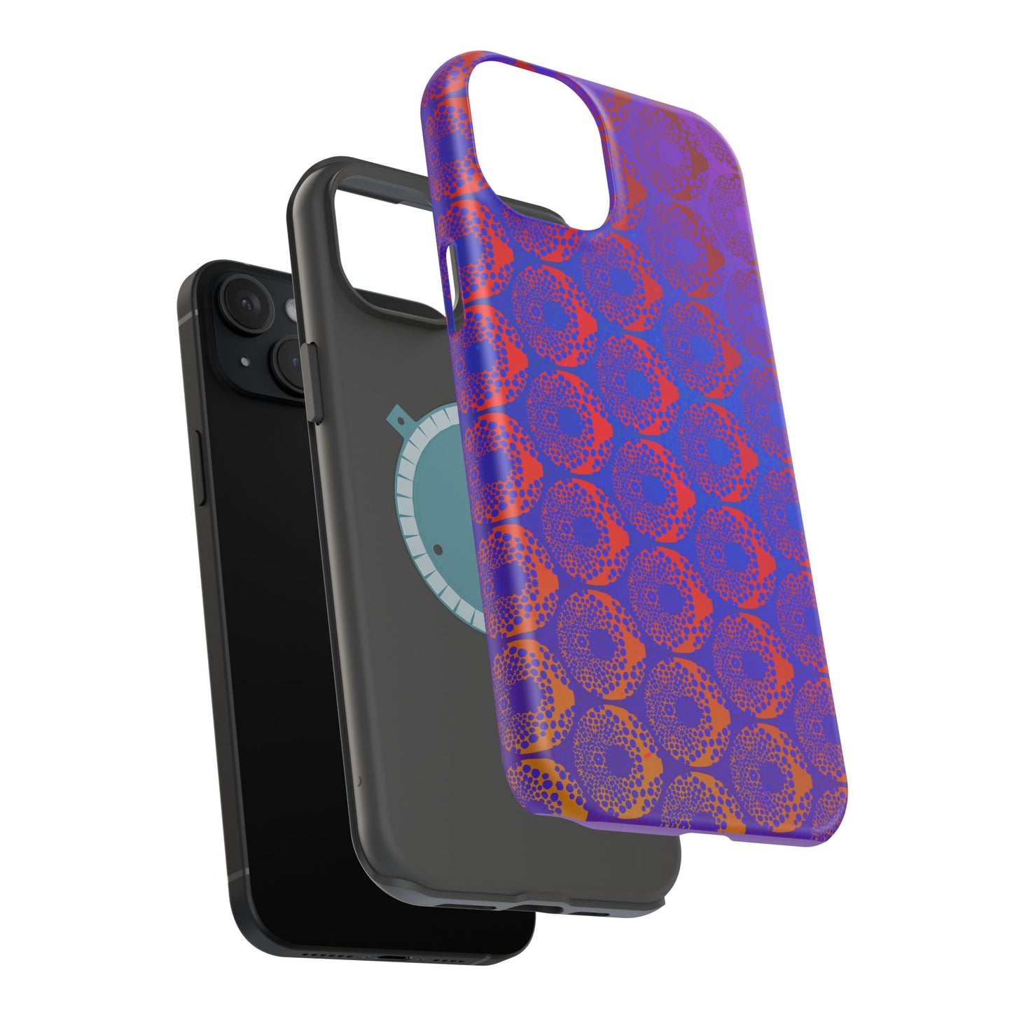 Magnetic iPhone Case - Purple Psychedelic Donut