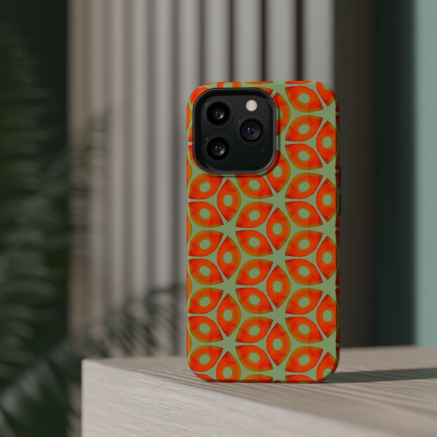 Magnetic iPhone Case - Batik Eyes