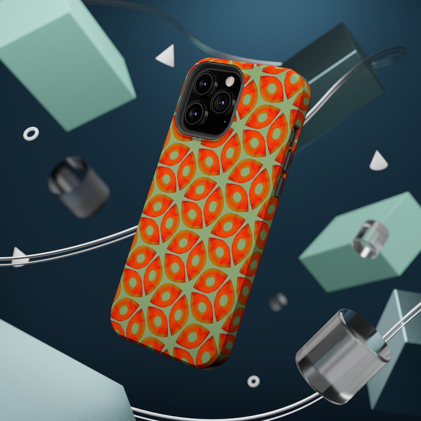 Magnetic iPhone Case - Batik Eyes