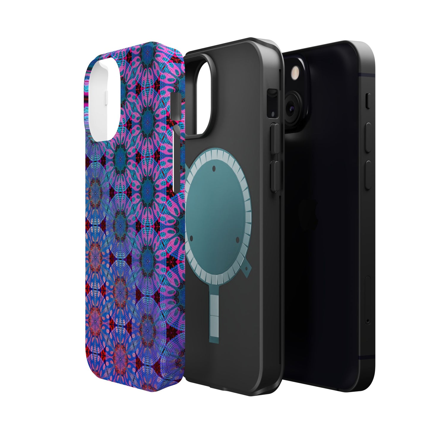 Magnetic iPhone Case - Psychedelic Purple Tapa
