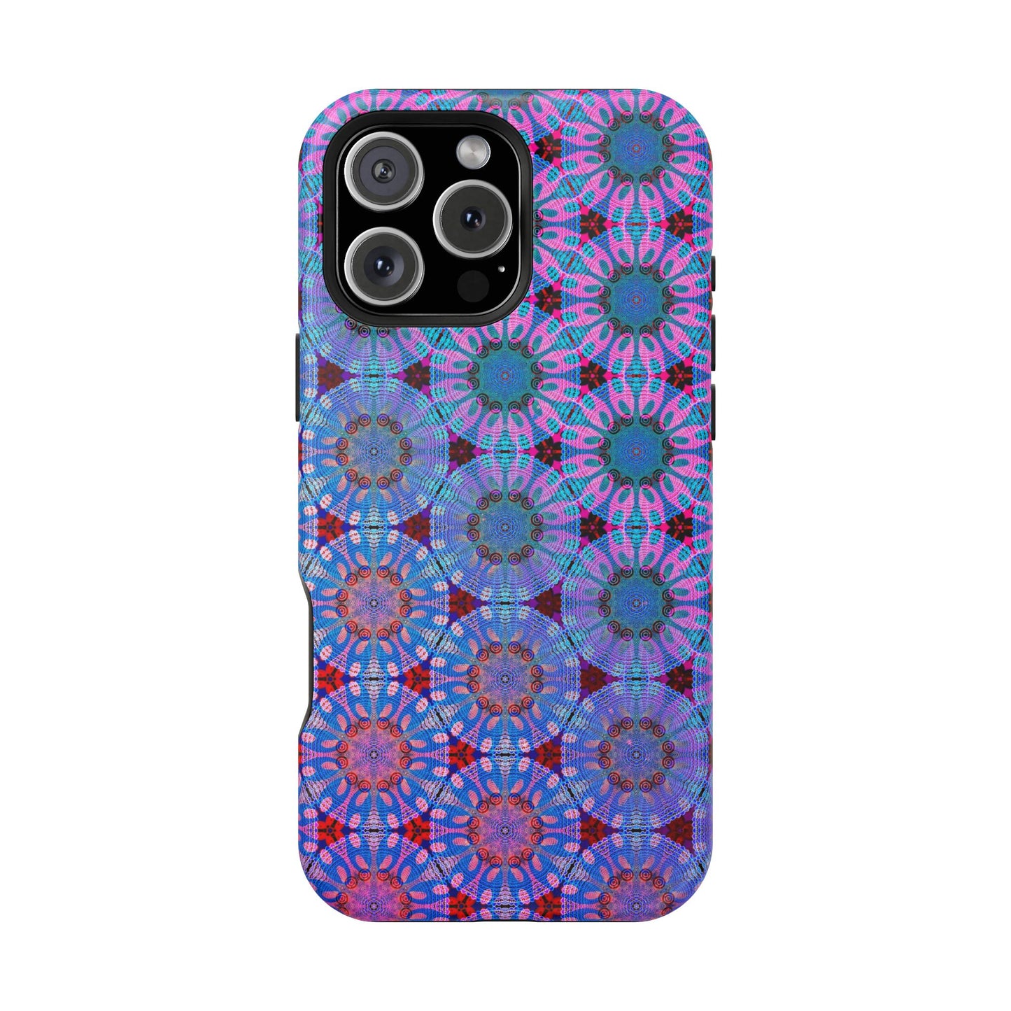 Magnetic iPhone Case - Psychedelic Purple Tapa