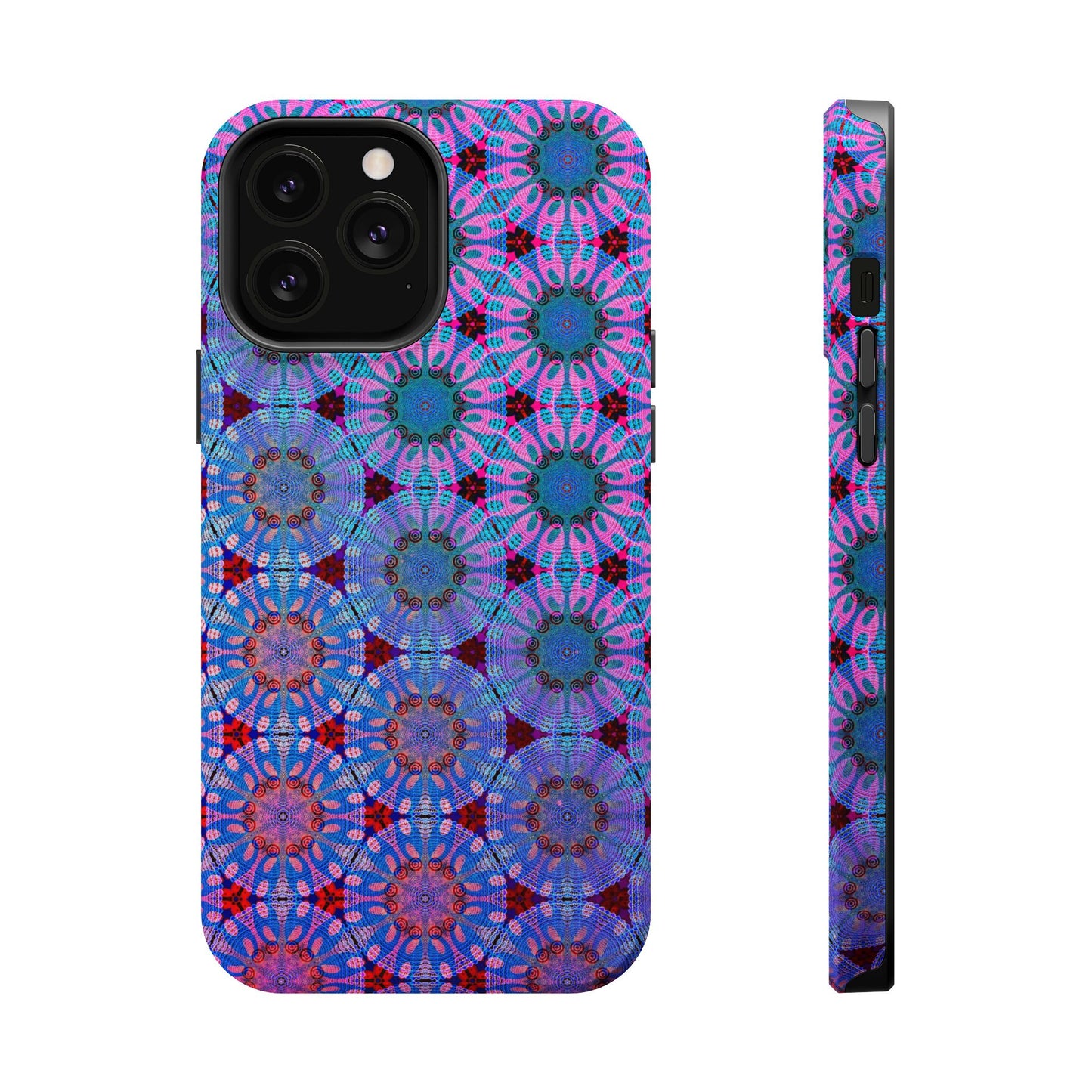 Magnetic iPhone Case - Psychedelic Purple Tapa