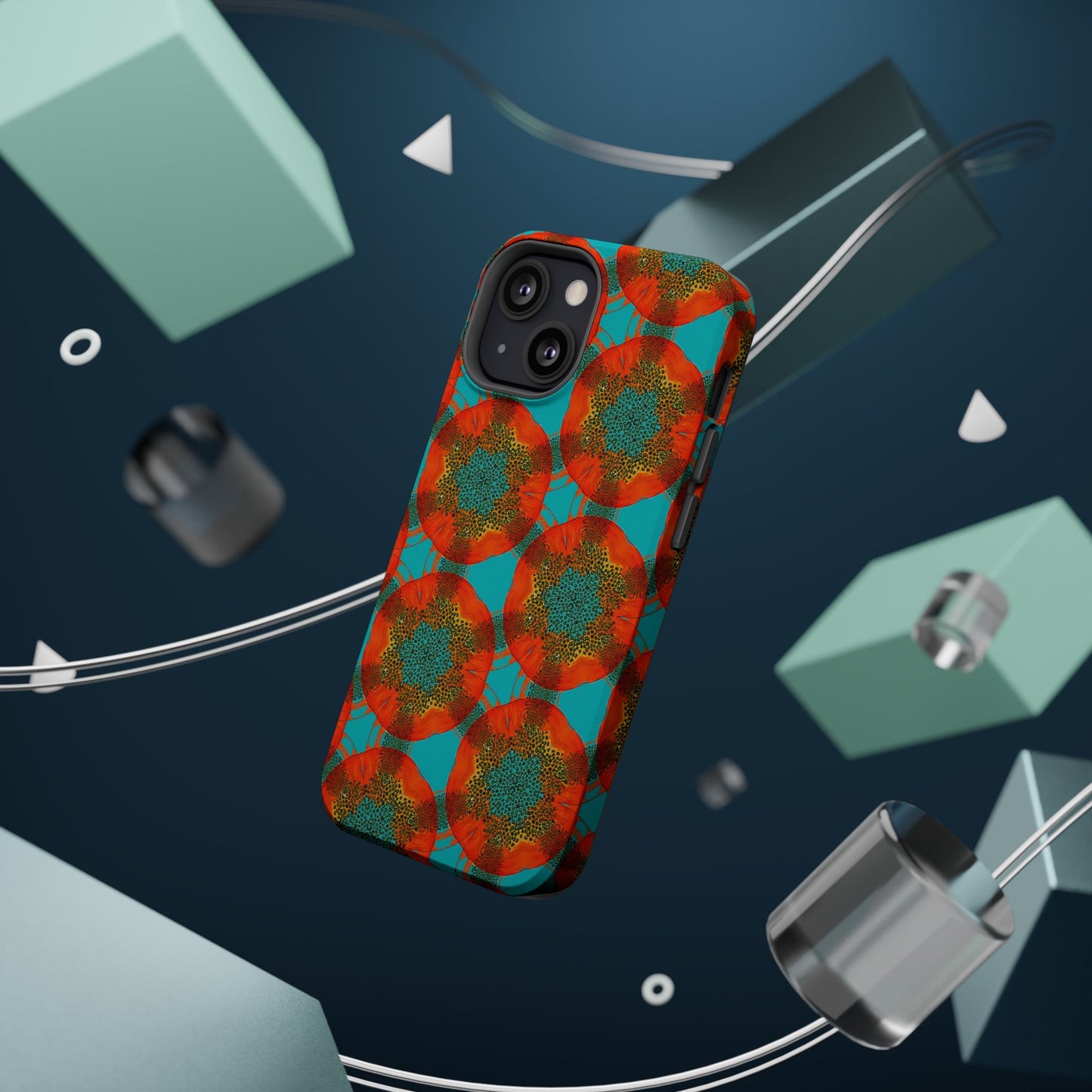 Magnetic iPhone Case - Papaya Water Color