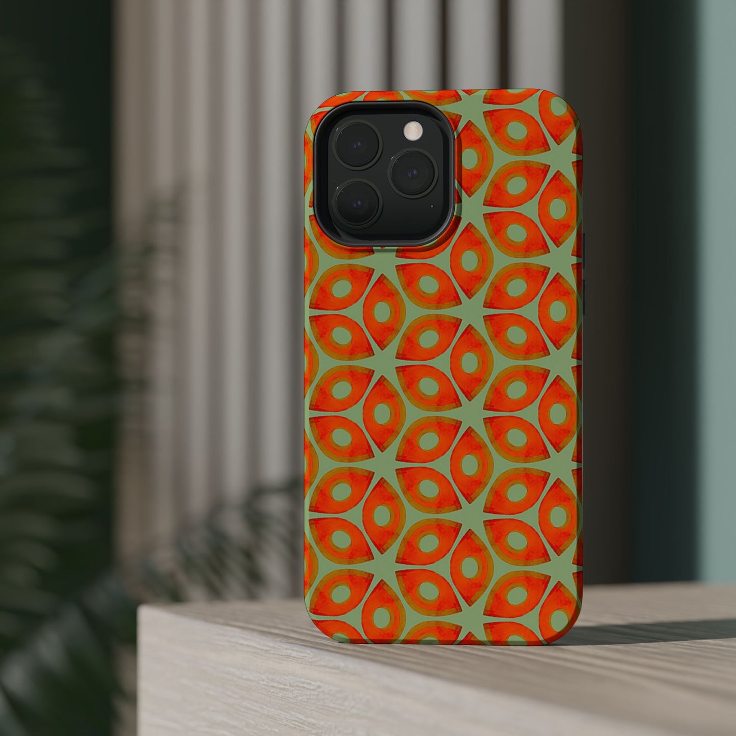 Magnetic iPhone Case - Batik Eyes