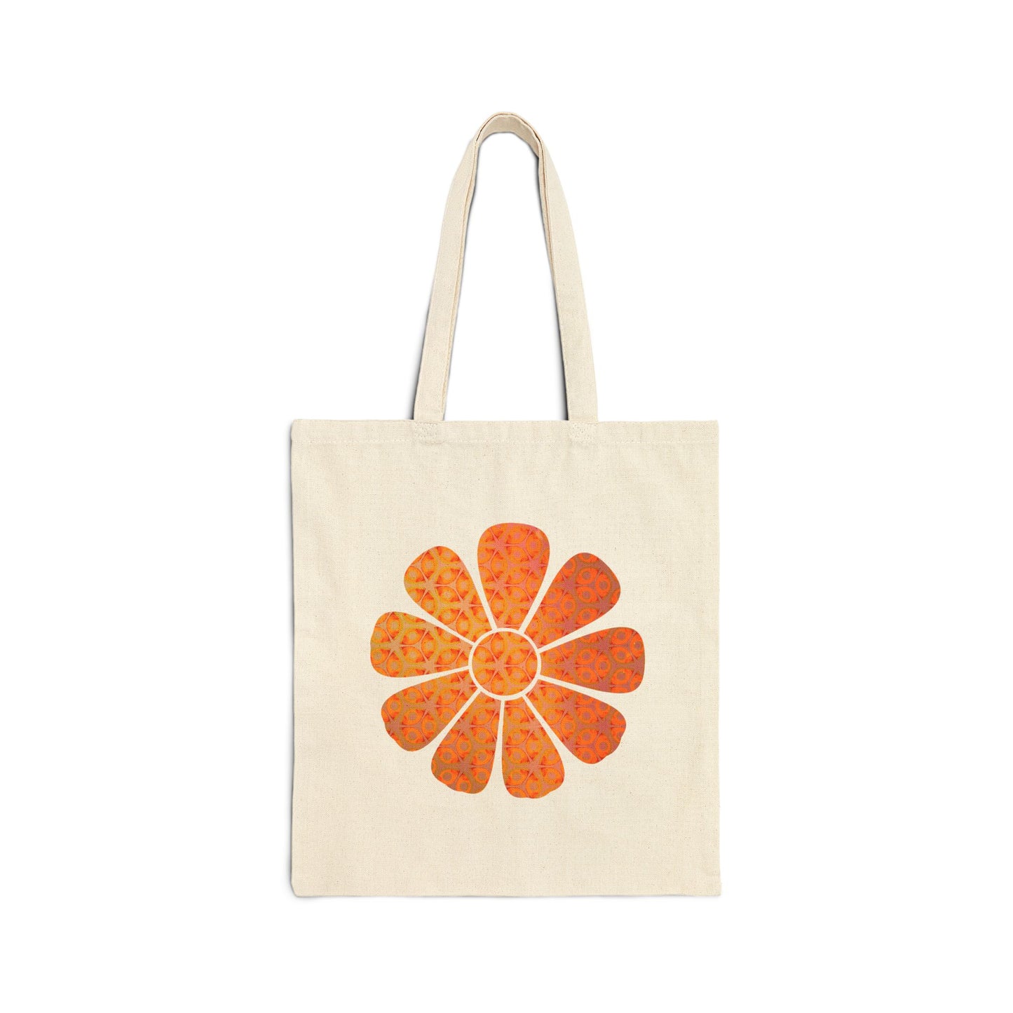 Cotton Canvas Tote Bag - Batik Eyes Flower