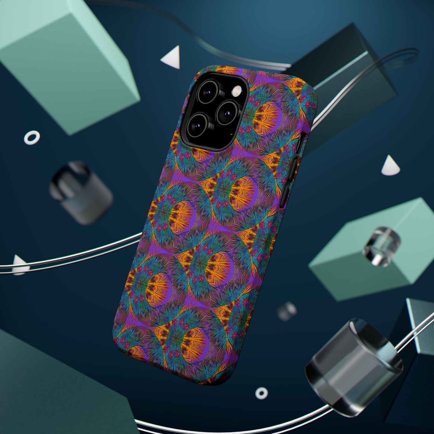 Magnetic iPhone Case - Fuzzy Donut Flower