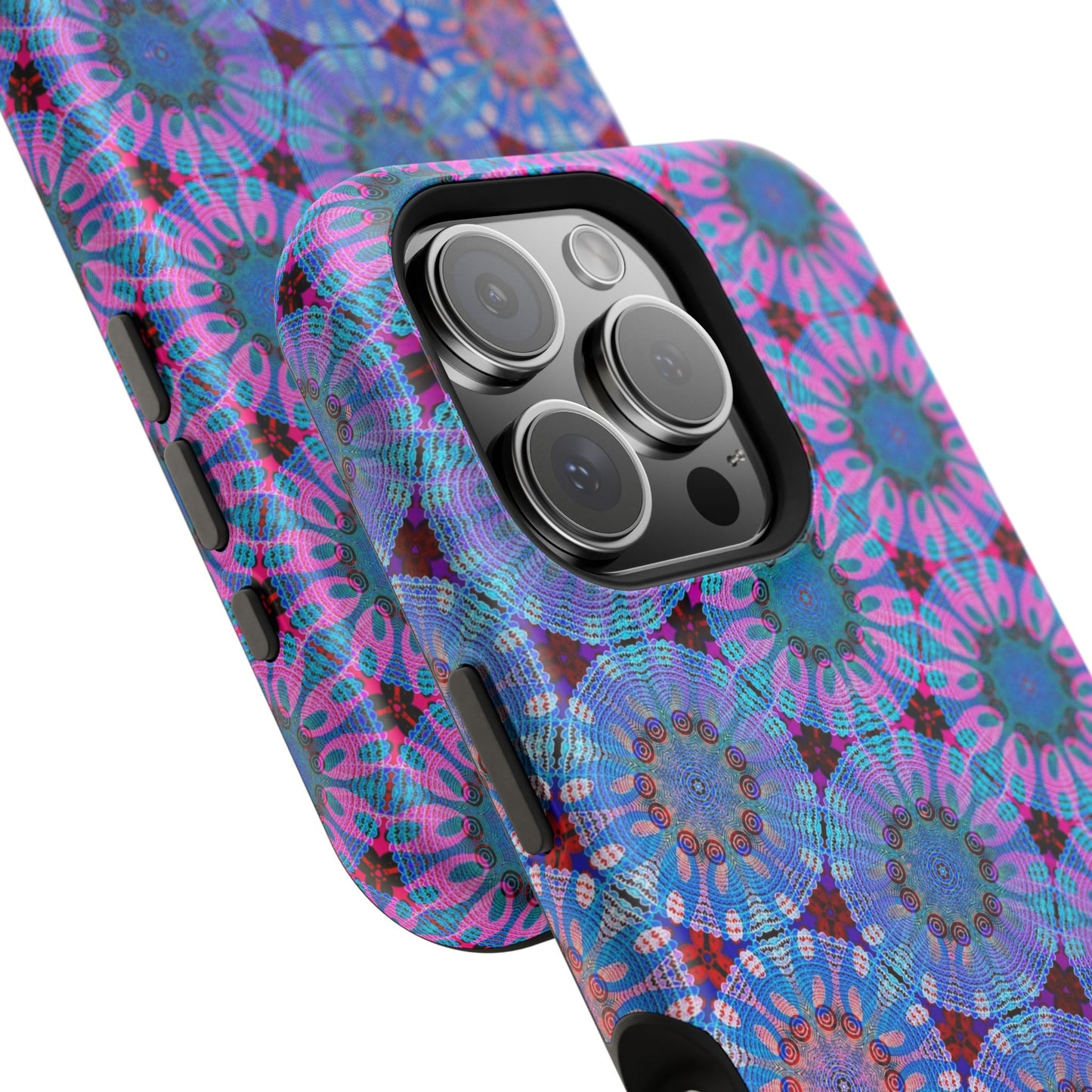 Magnetic iPhone Case - Psychedelic Purple Tapa
