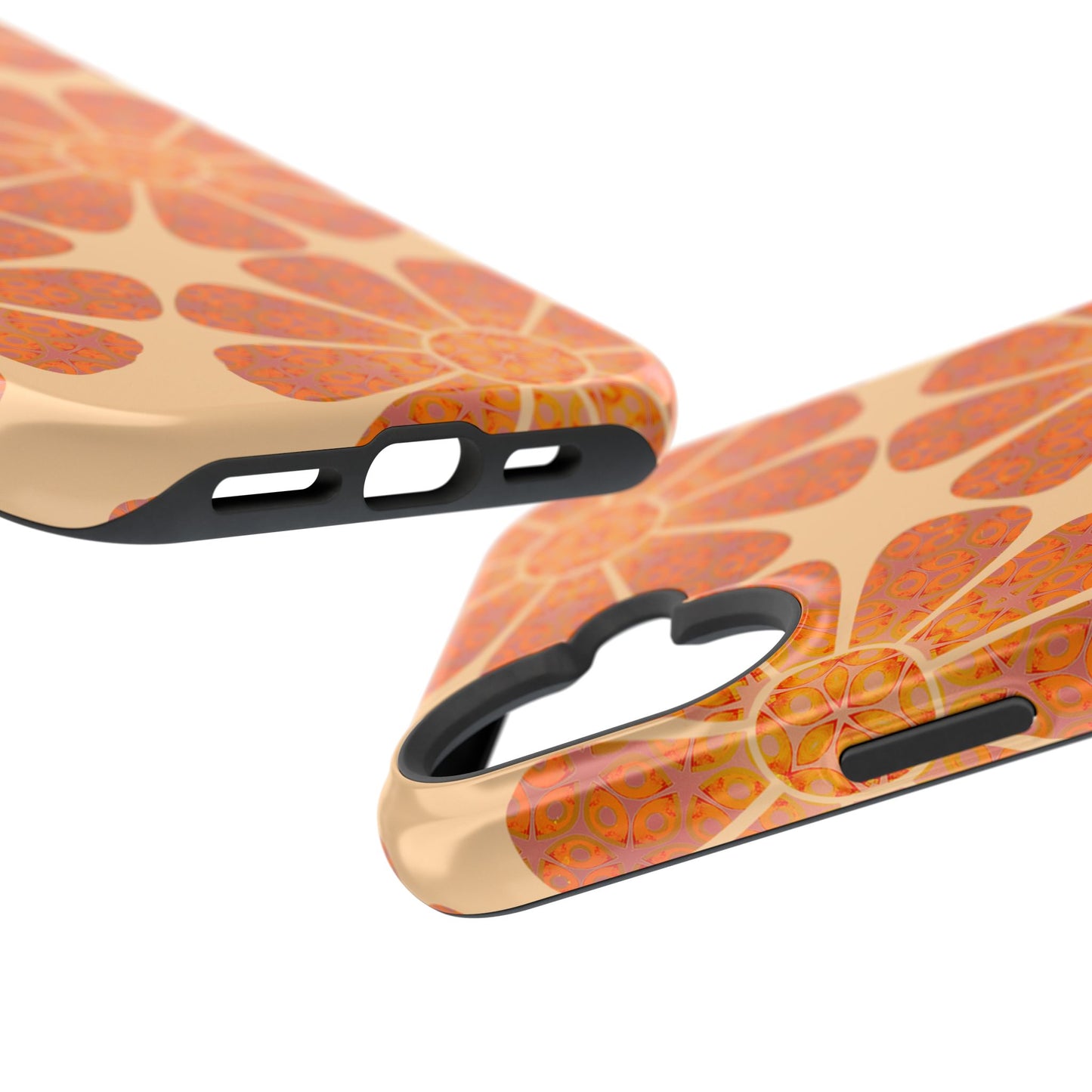 Magnetic iPhone Case - Batik Eyes Flower Pattern