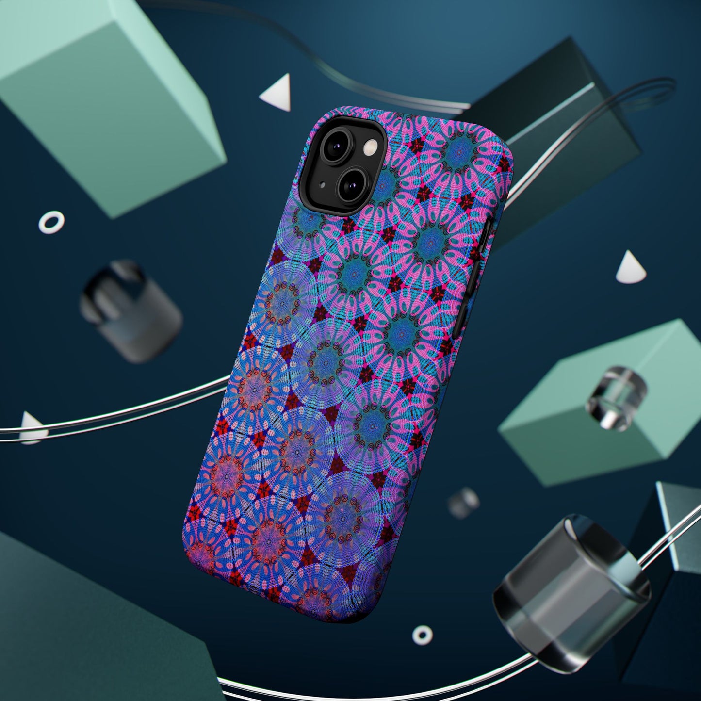 Magnetic iPhone Case - Psychedelic Purple Tapa