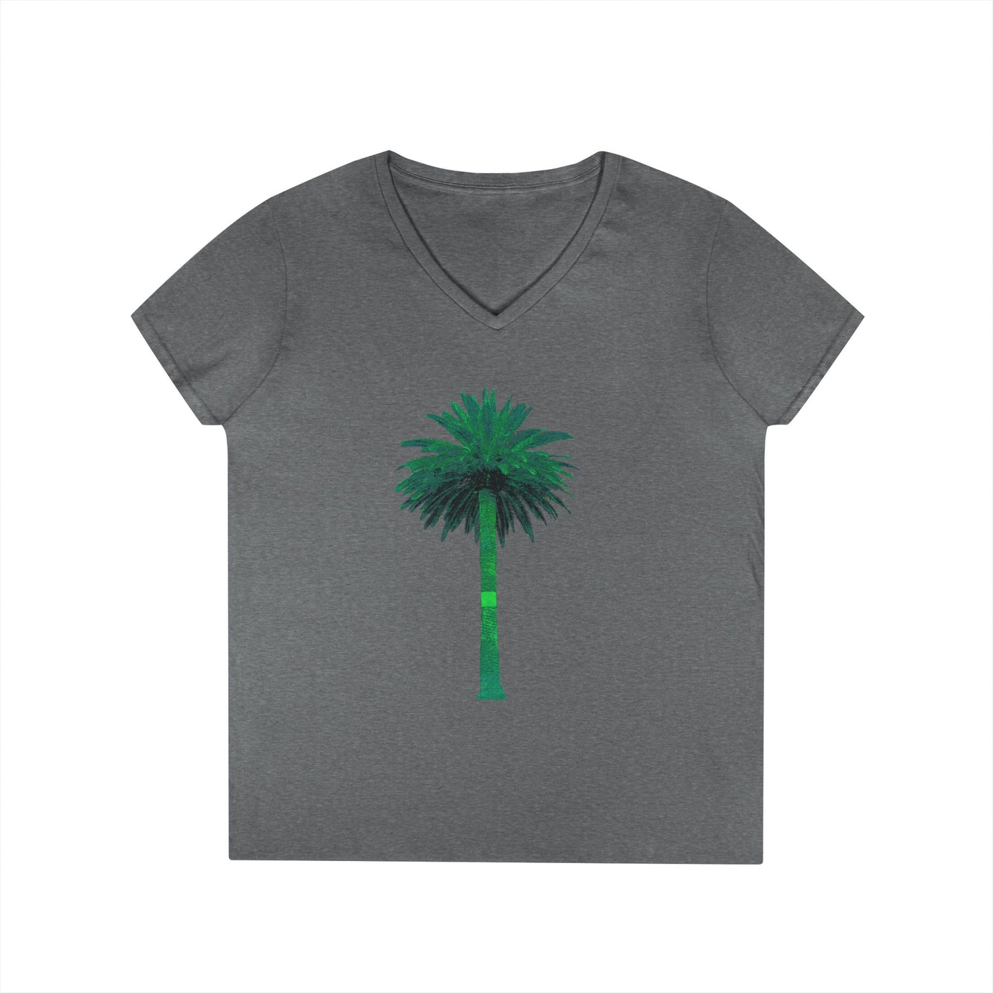 Ladies' V-Neck T-Shirt - Big Palm