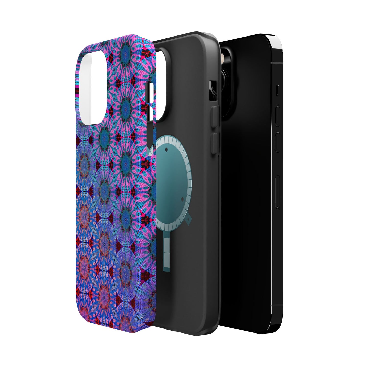 Magnetic iPhone Case - Psychedelic Purple Tapa