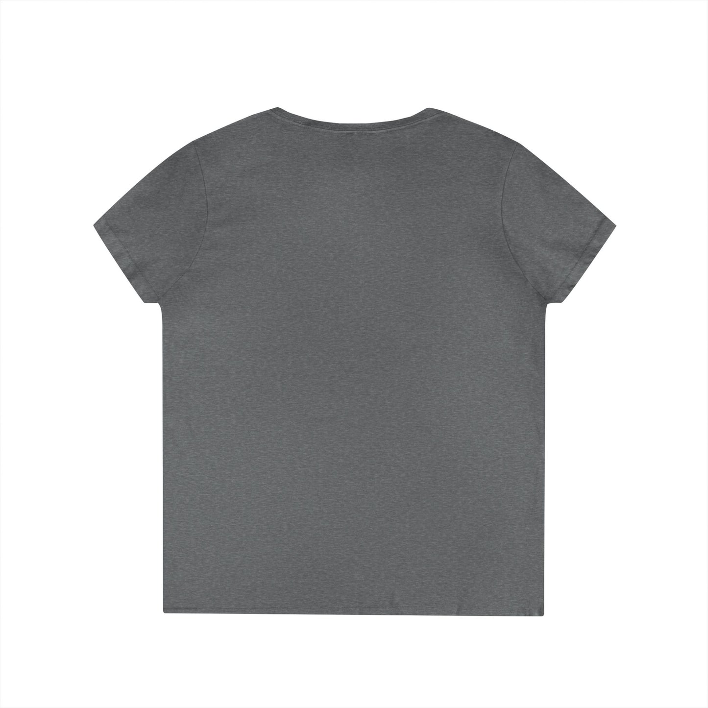 Ladies' V-Neck T-Shirt _ Cracked Batik Mandala
