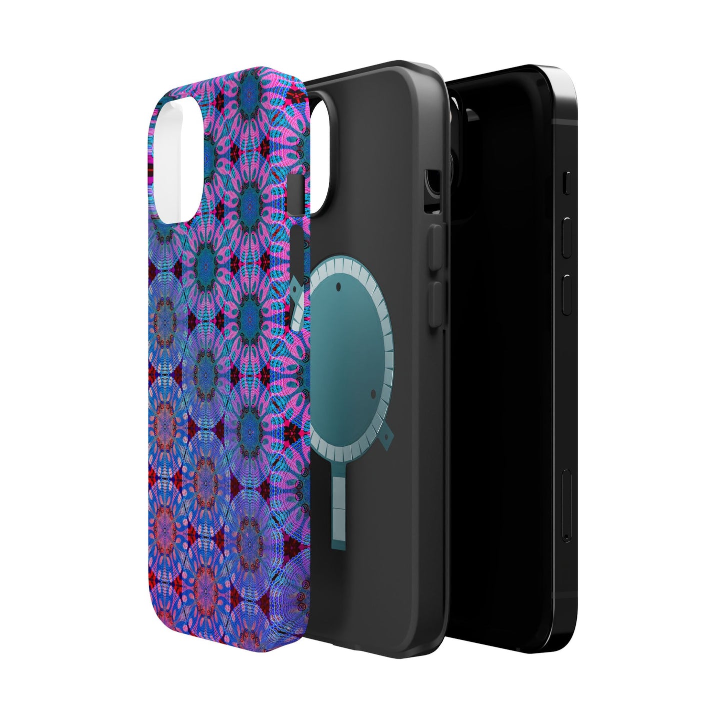 Magnetic iPhone Case - Psychedelic Purple Tapa