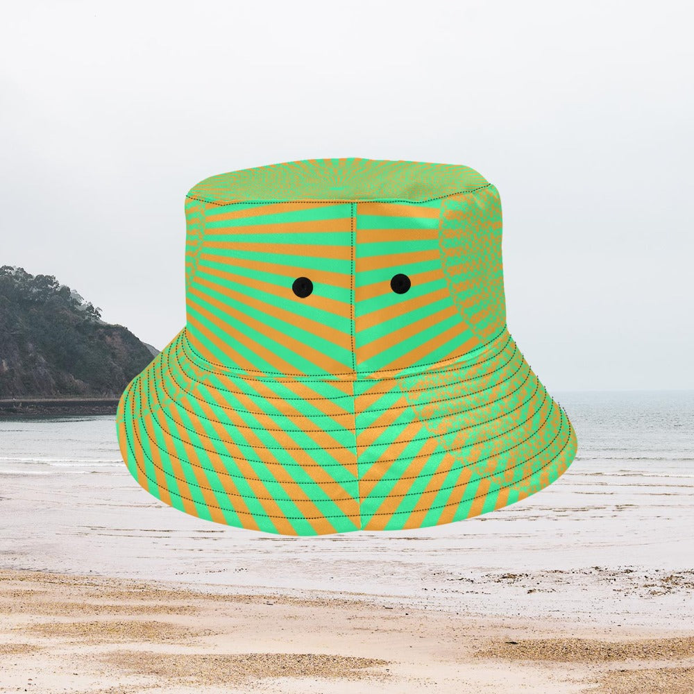 Women's All Over Print Bucket Hat -Psychedelic Sun Eye