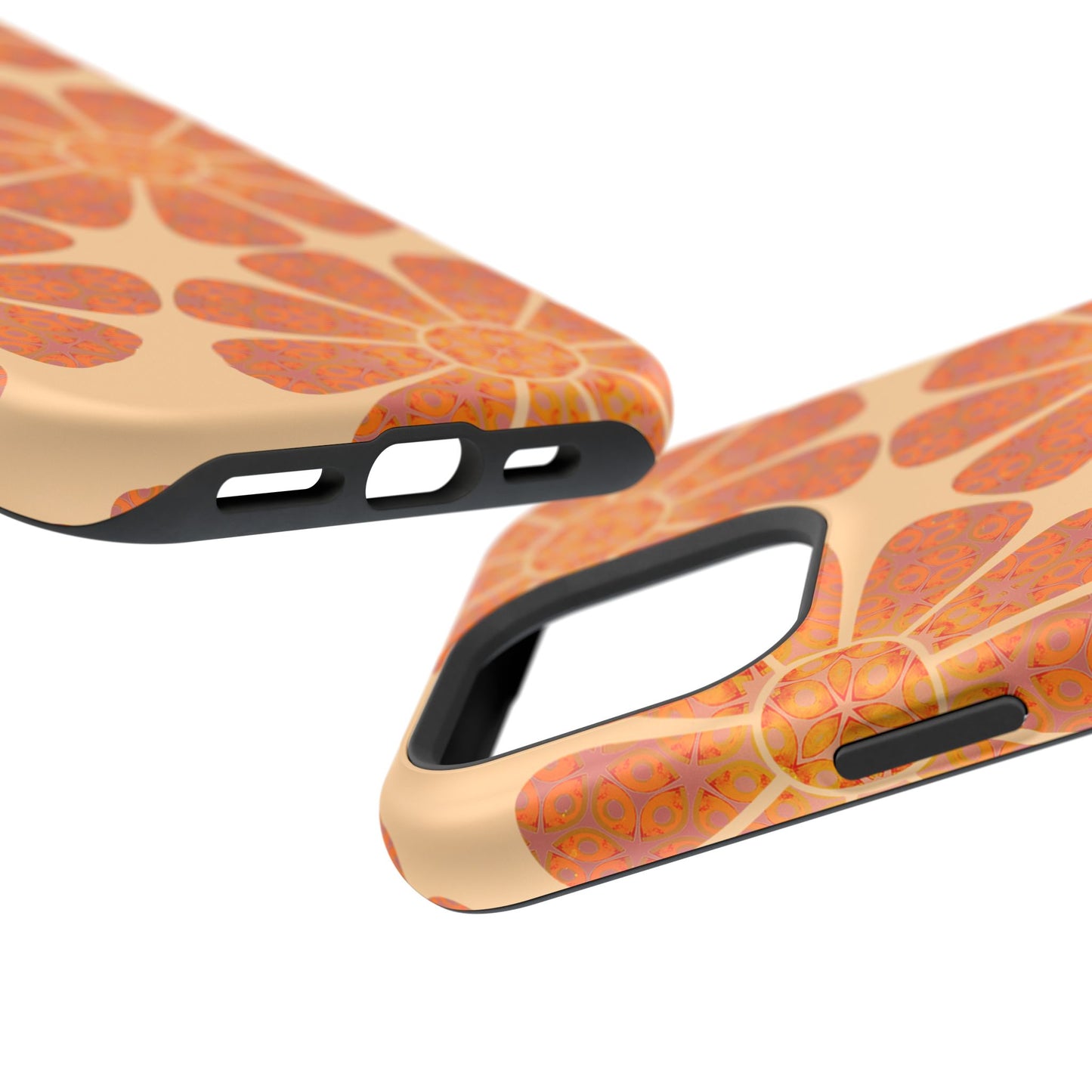 Magnetic iPhone Case - Batik Eyes Flower Pattern