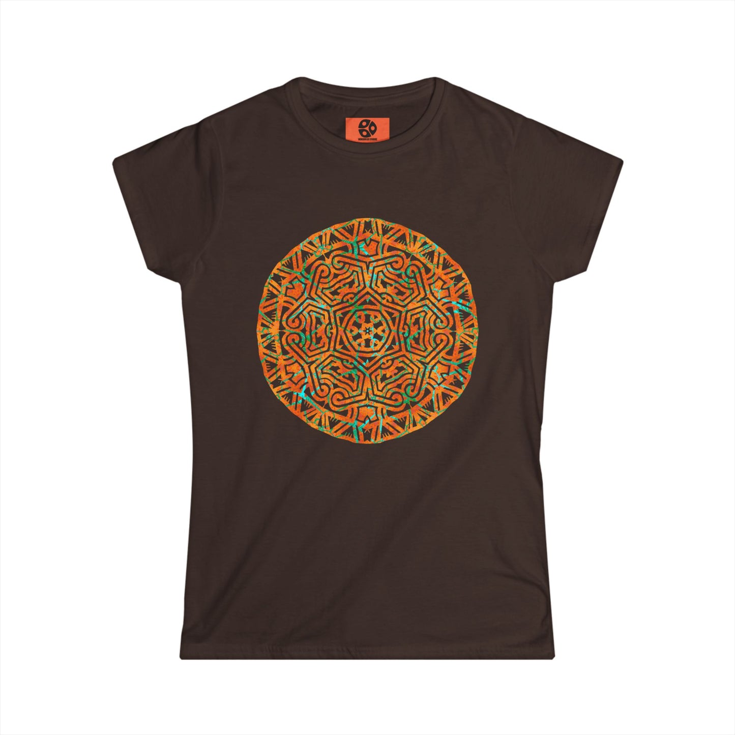 Women's Softstyle Tee - Cracked Mandala
