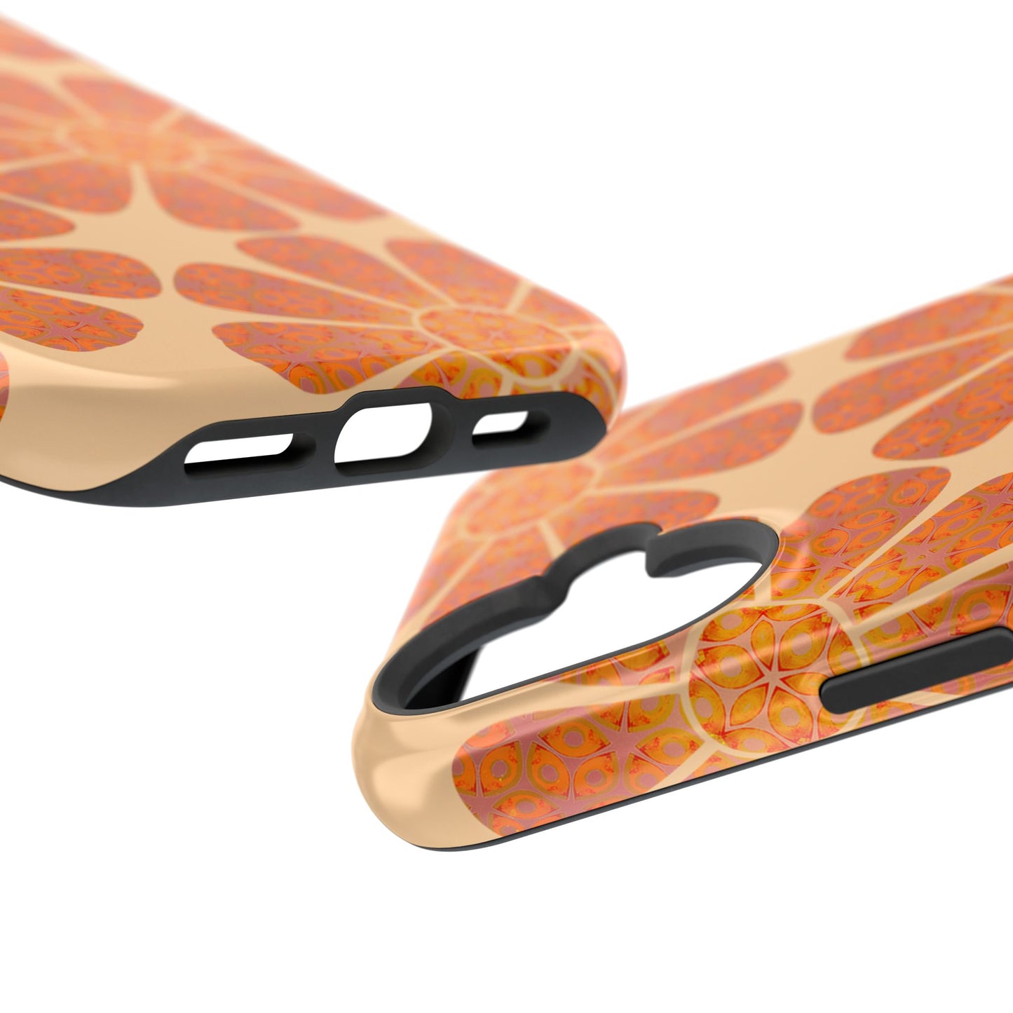 Magnetic iPhone Case - Batik Eyes Flower Pattern